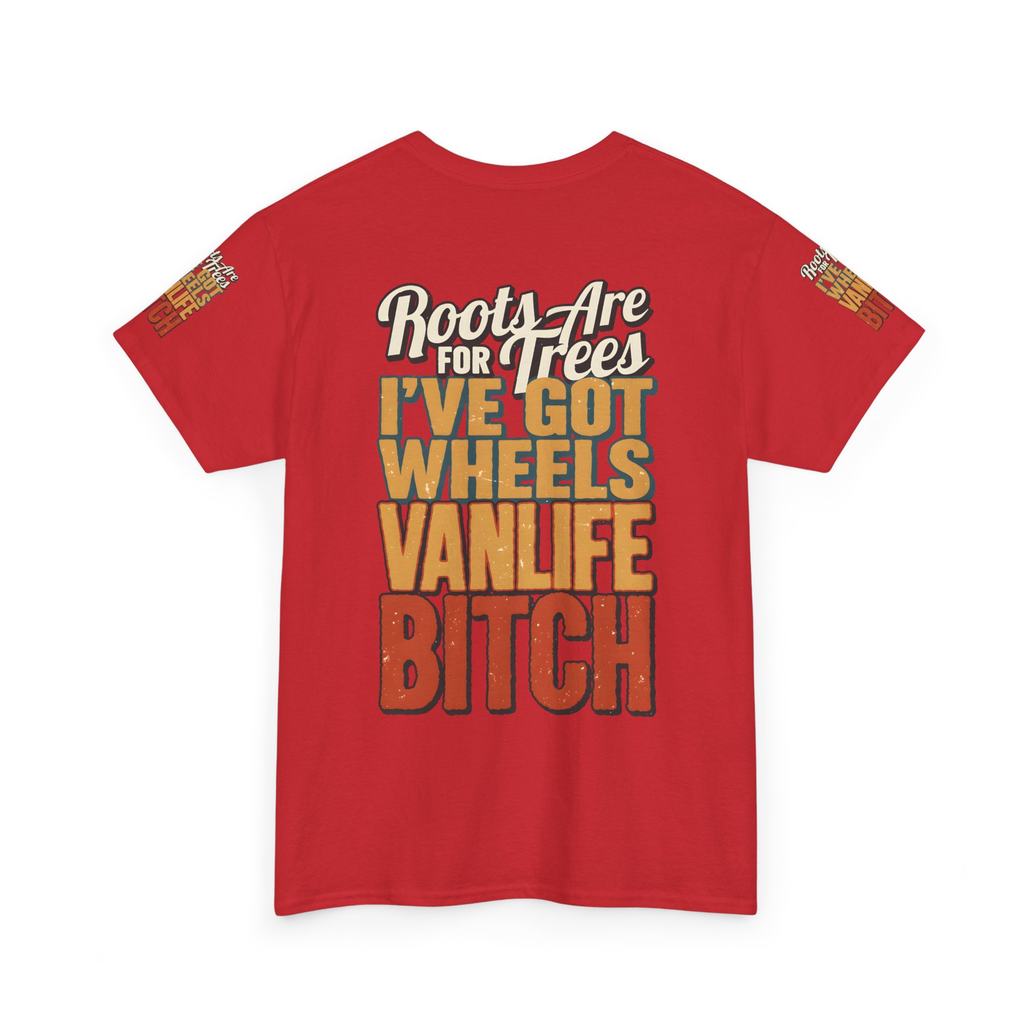 Unisex Heavy Cotton Tee — "Roots Are For Trees" Design F**K-Line