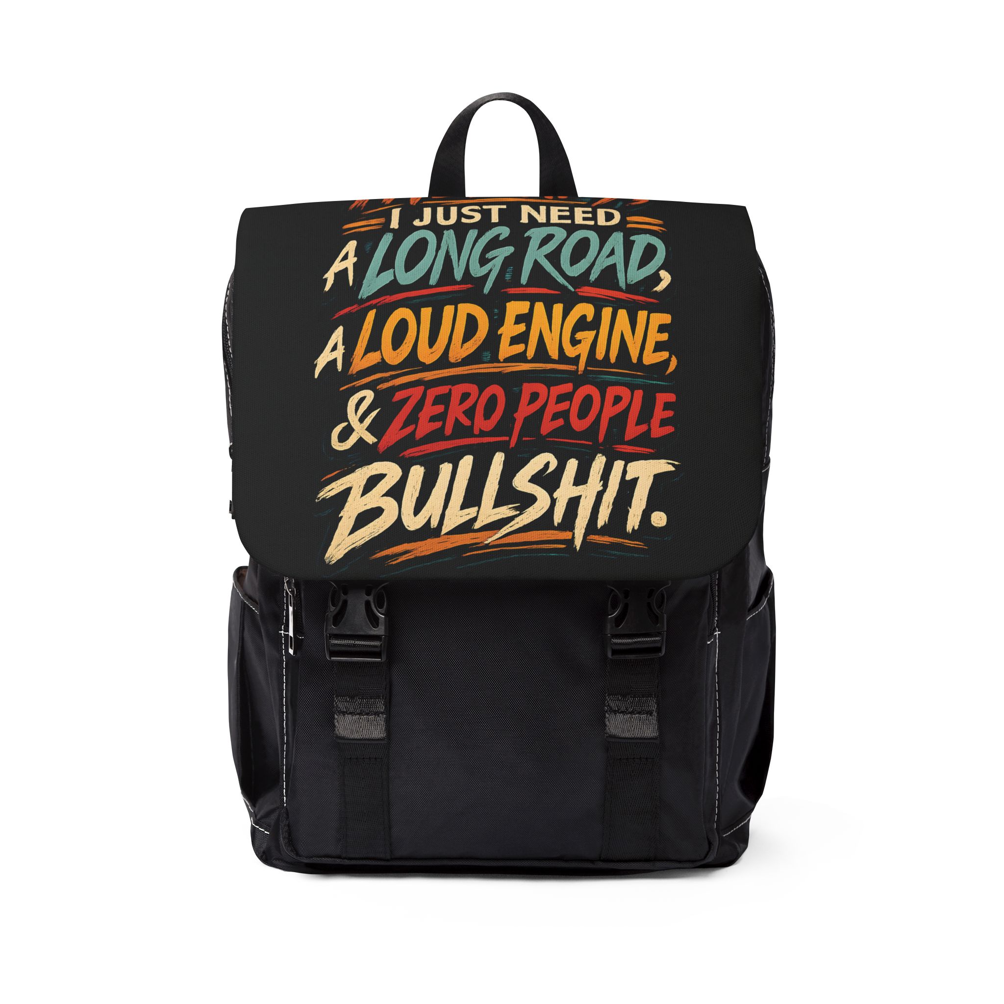 7356017729138144453_2048.jpeg Unisex Casual Shoulder Backpack — "I Dont Need Therapy" Design F**K-Line