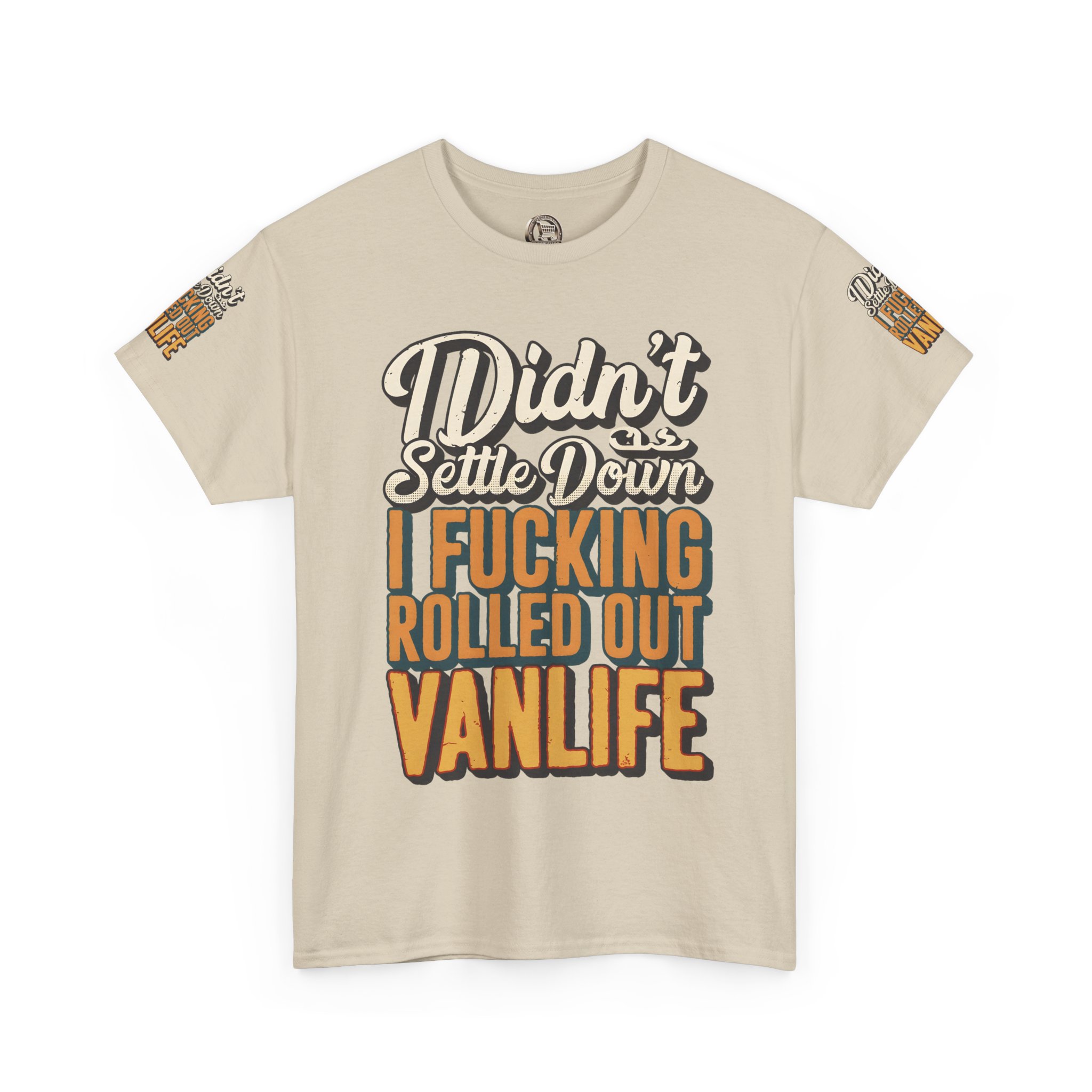 7379954860406558327_2048.jpeg Unisex Heavy Cotton Tee — "Dind´t Settle Down" Design F**K-Line
