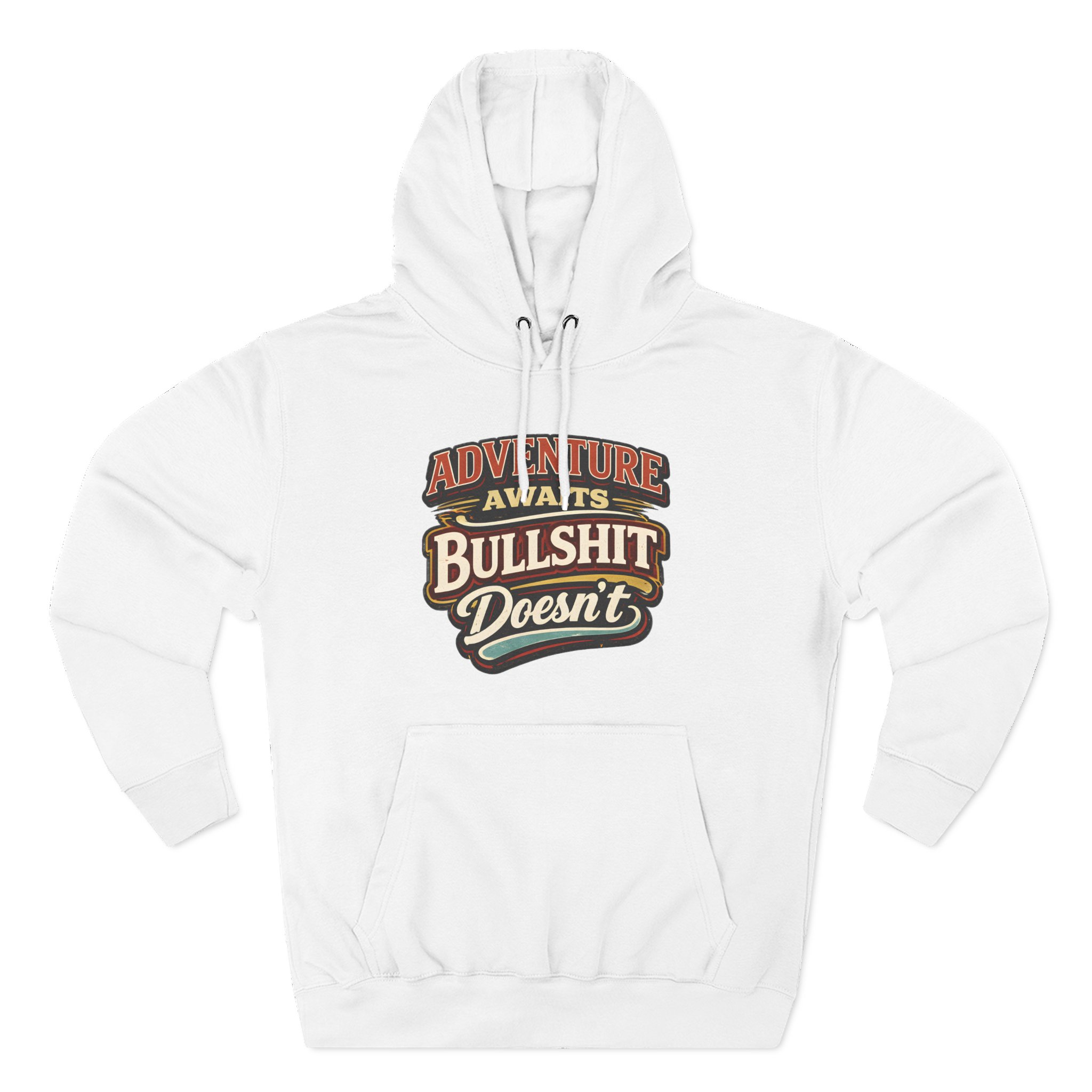 Three-Panel Fleece Hoodie - "Adventure Awaits" Design F**K-Line