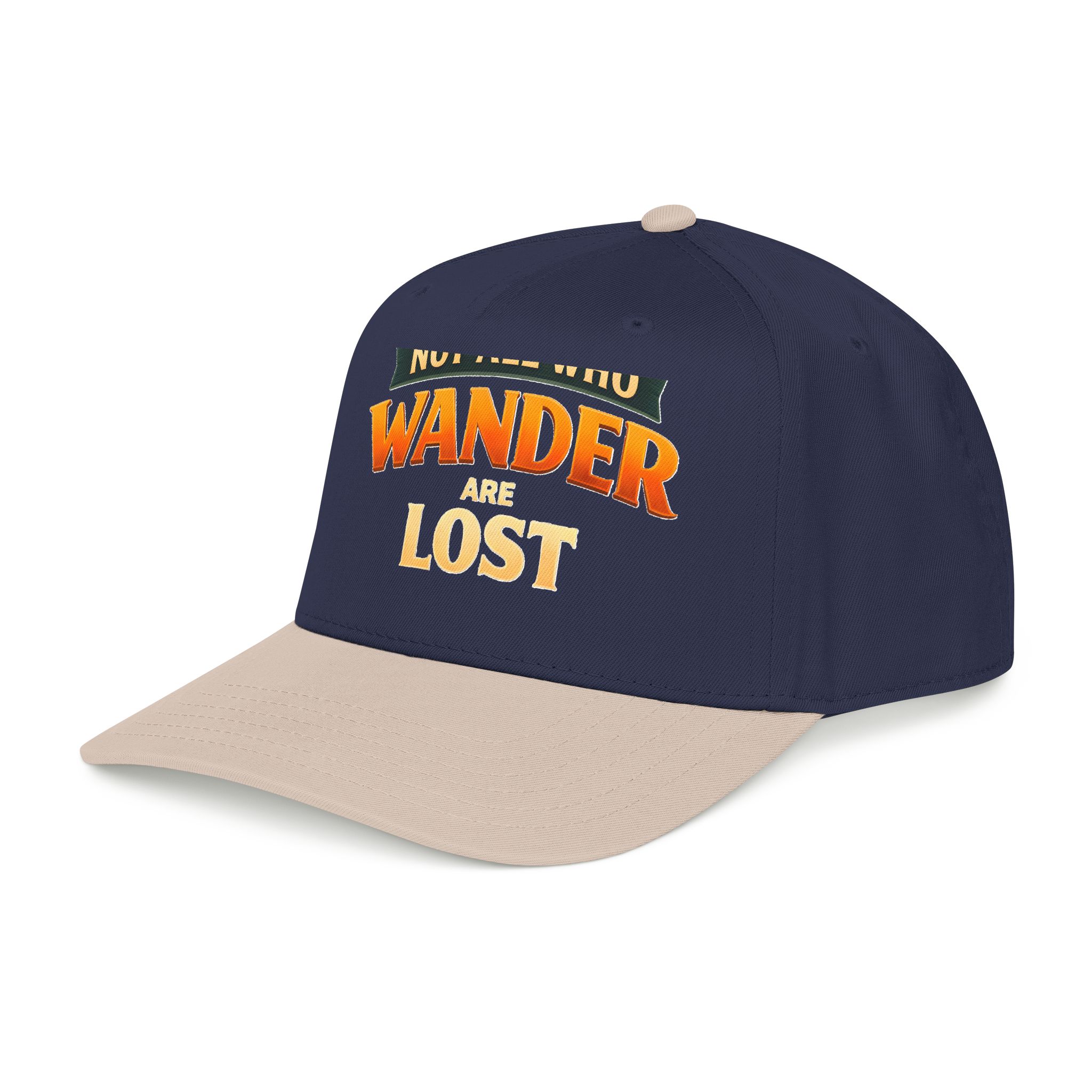 Baseball Cap - "Not All Who Wander Are Lost" Design Scenic-Line