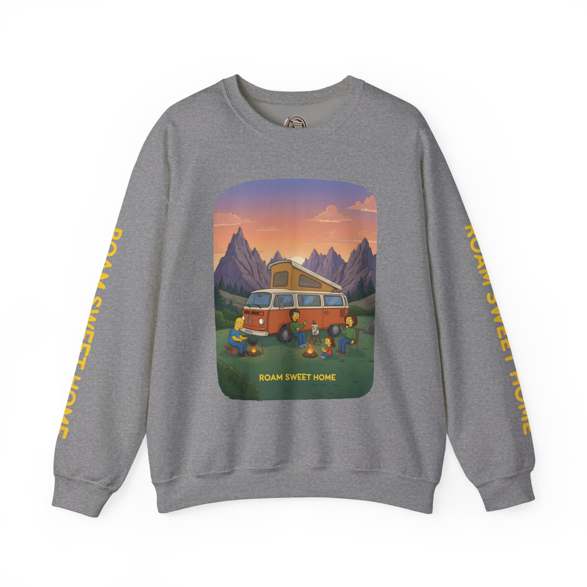 Unisex Heavy Blend™ Crewneck Sweatshirt — "Roam Sweet Home" Design Sitcom-Line