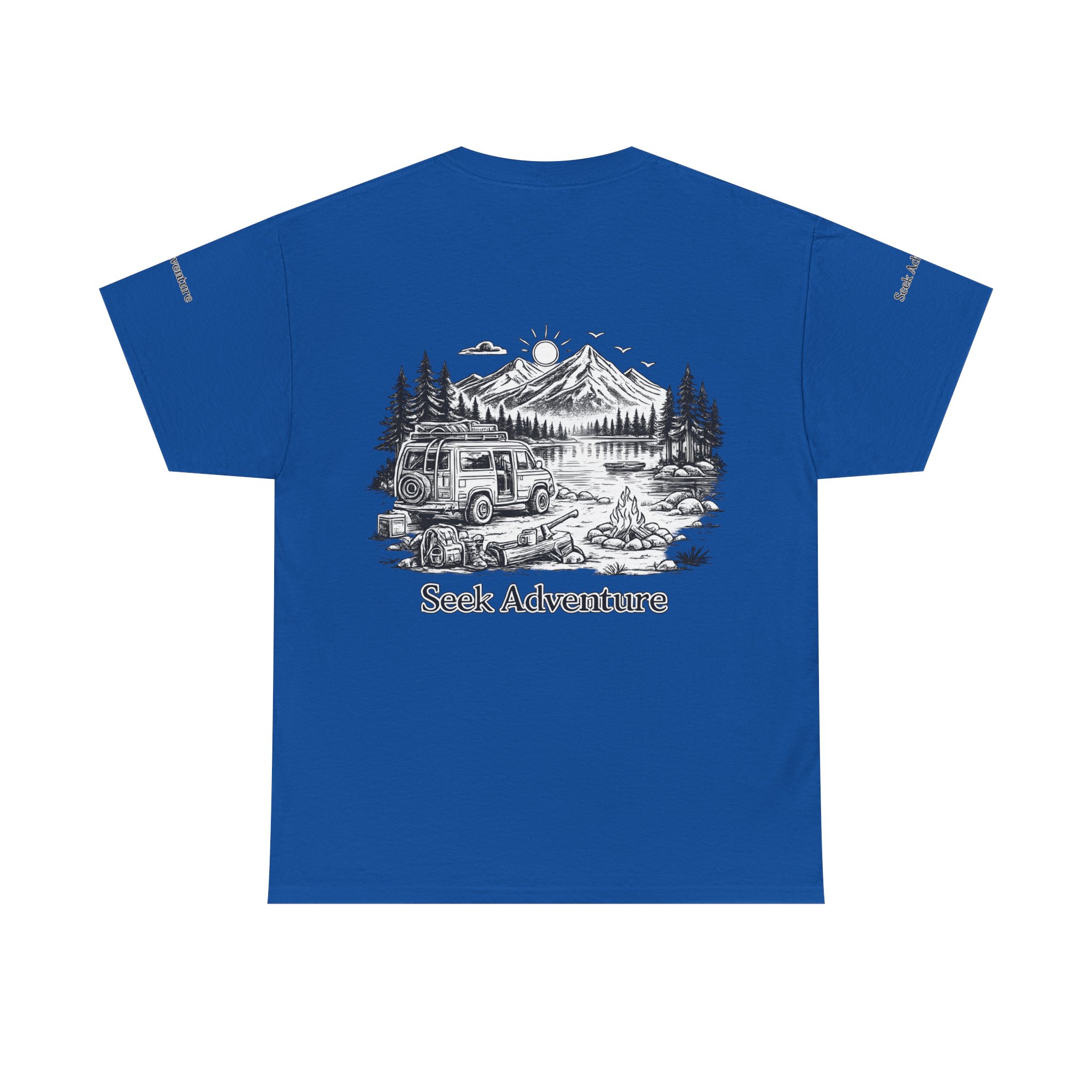 7407282132385660919_2048.jpeg Unisex Heavy Cotton Tee — "Seek Adventure" Design Minimal-Line