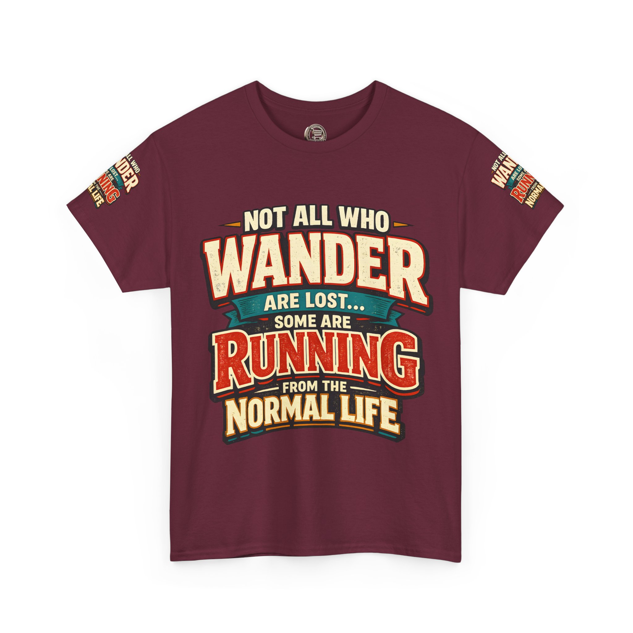 7409501863739878571_2048.jpeg Unisex Heavy Cotton Tee — "Not All Who Wander Are Lost" Design F**K-Line