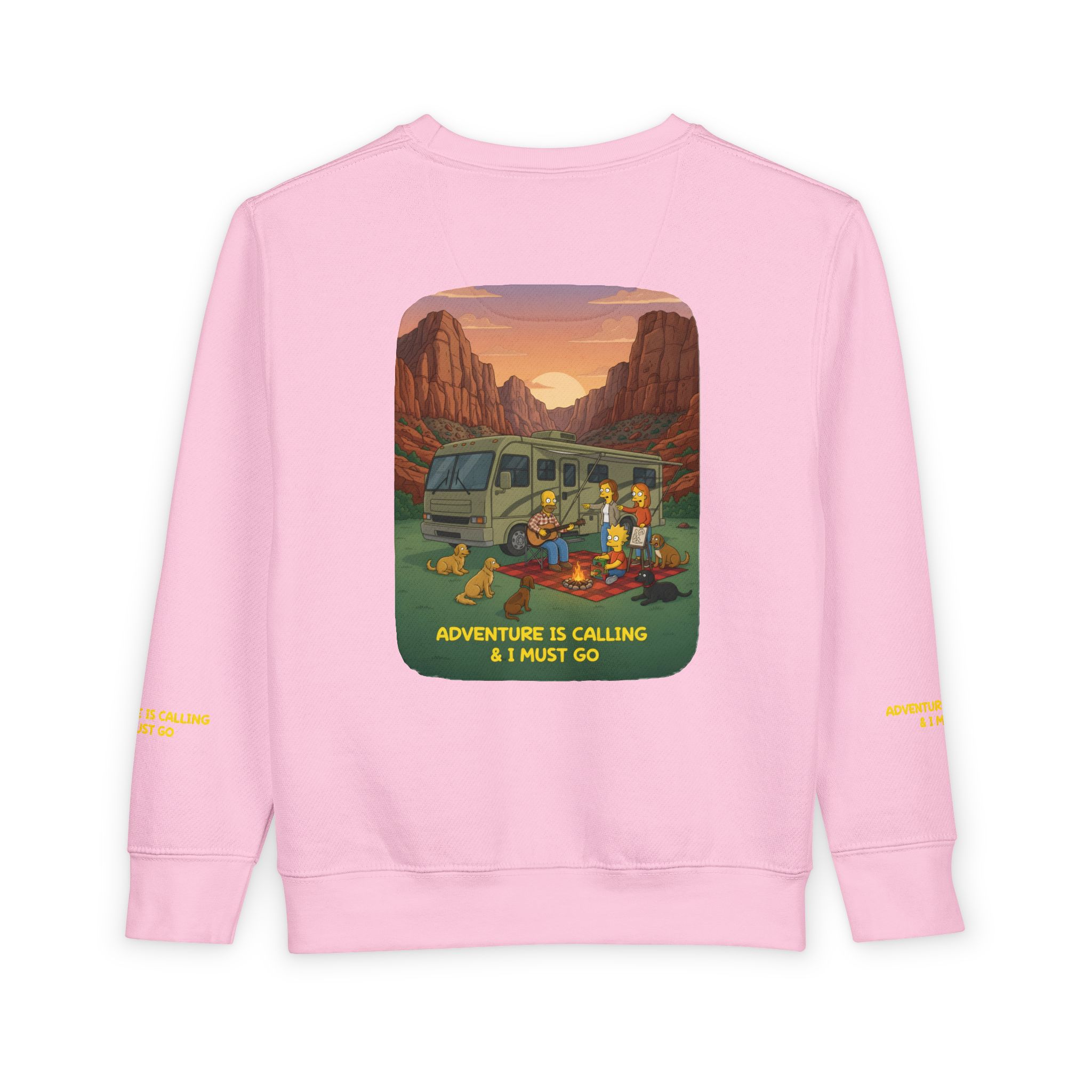 Toddler Sweatshirt - "Adventure Is Calling-I Must Go" (Design Sitcom-Line)