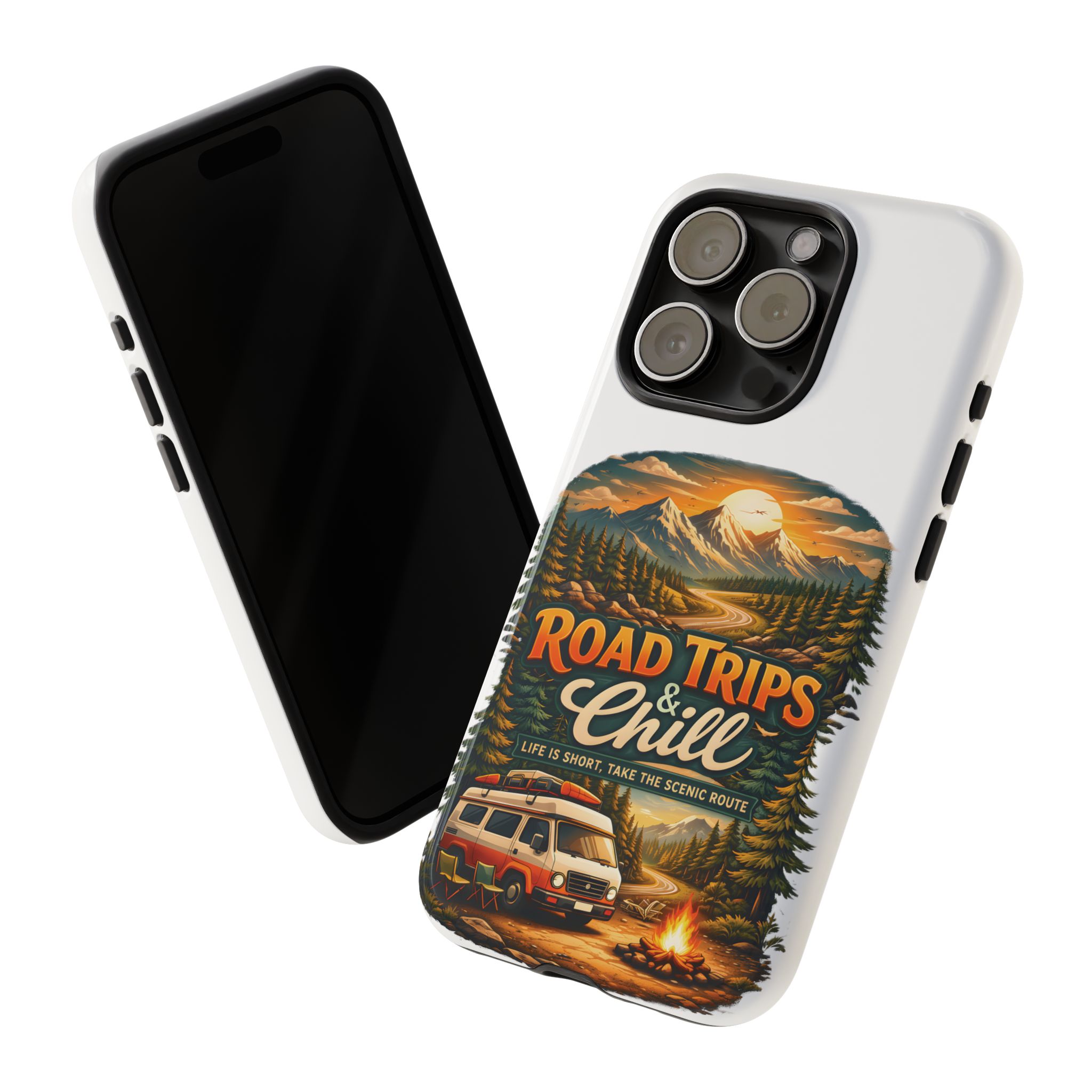 Phone Case — "Road Trips and Chill" (Design Scenic-Line)