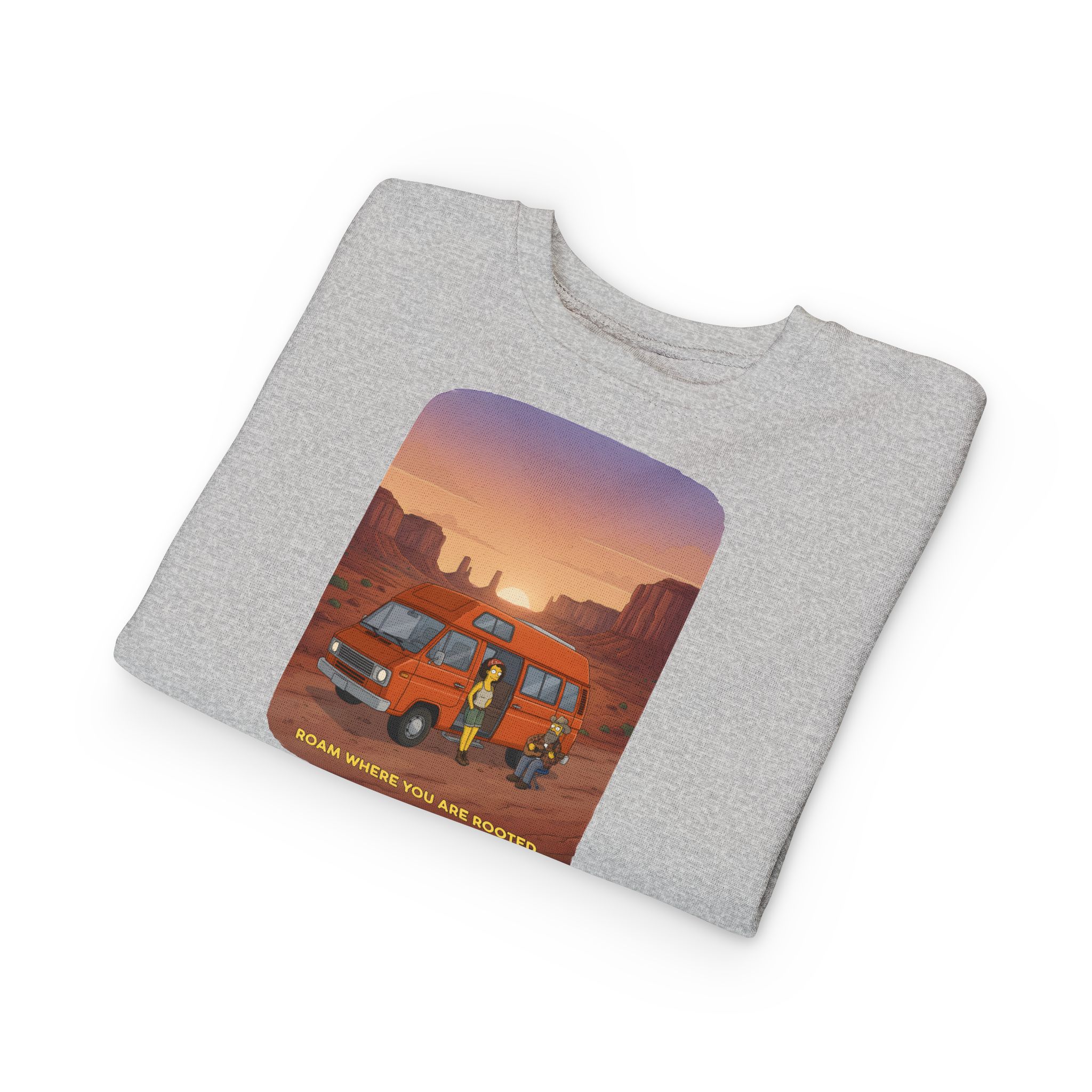 Toddler Sweatshirt - "Roam Where You Are Rooted" (Design Sitcom-Line)