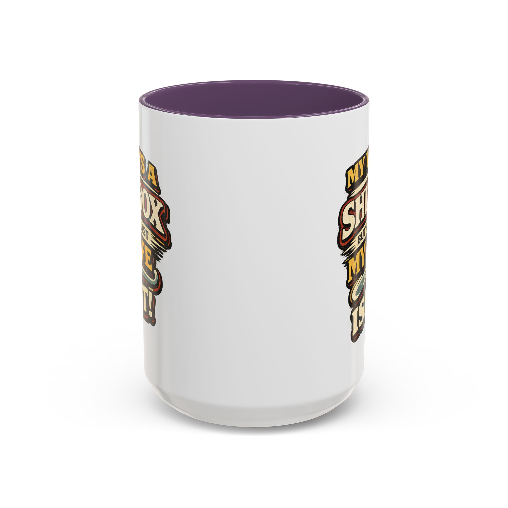 Accent Coffee Mug (11, 15oz) — "My Van`s A Shitbox" Design F**K-Line