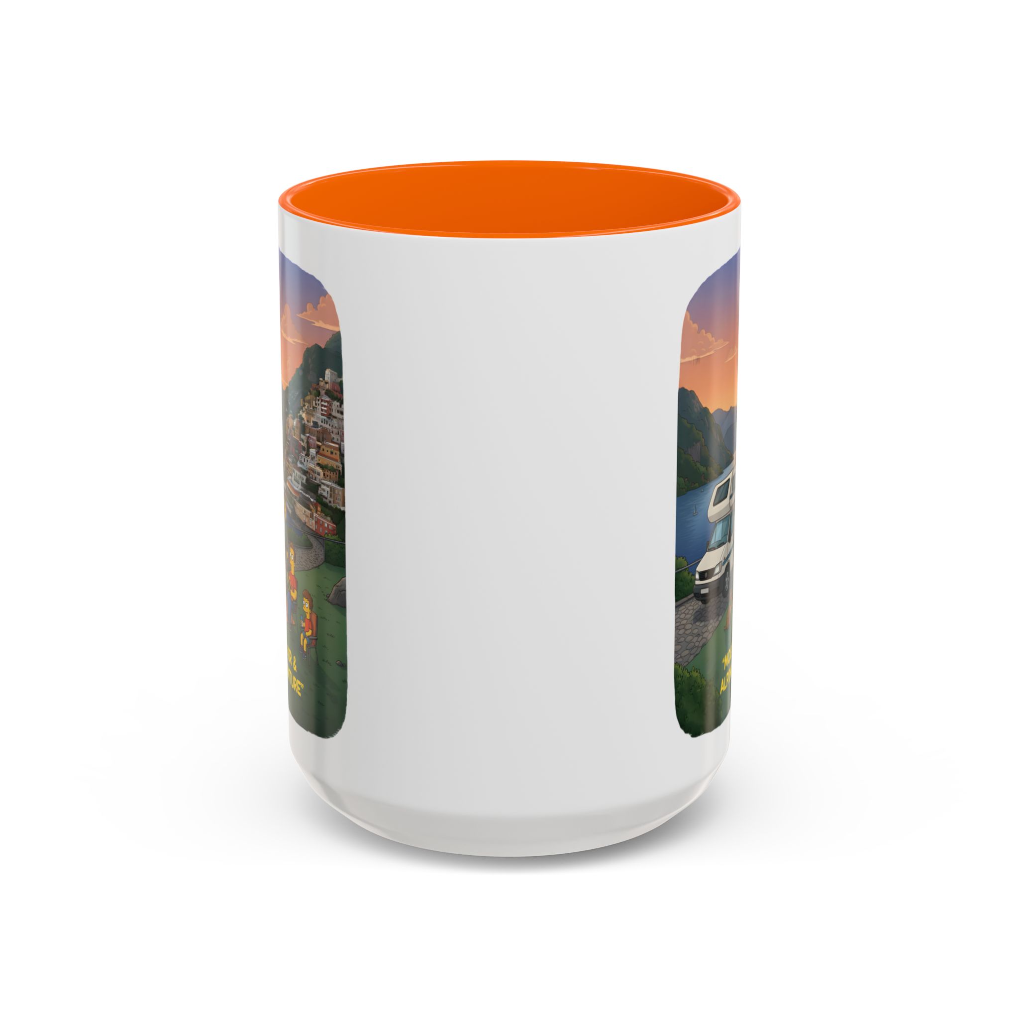 Accent Coffee Mug (11, 15oz) — "Mountain Air-Alpine Adventure" Design Sitcom-Line