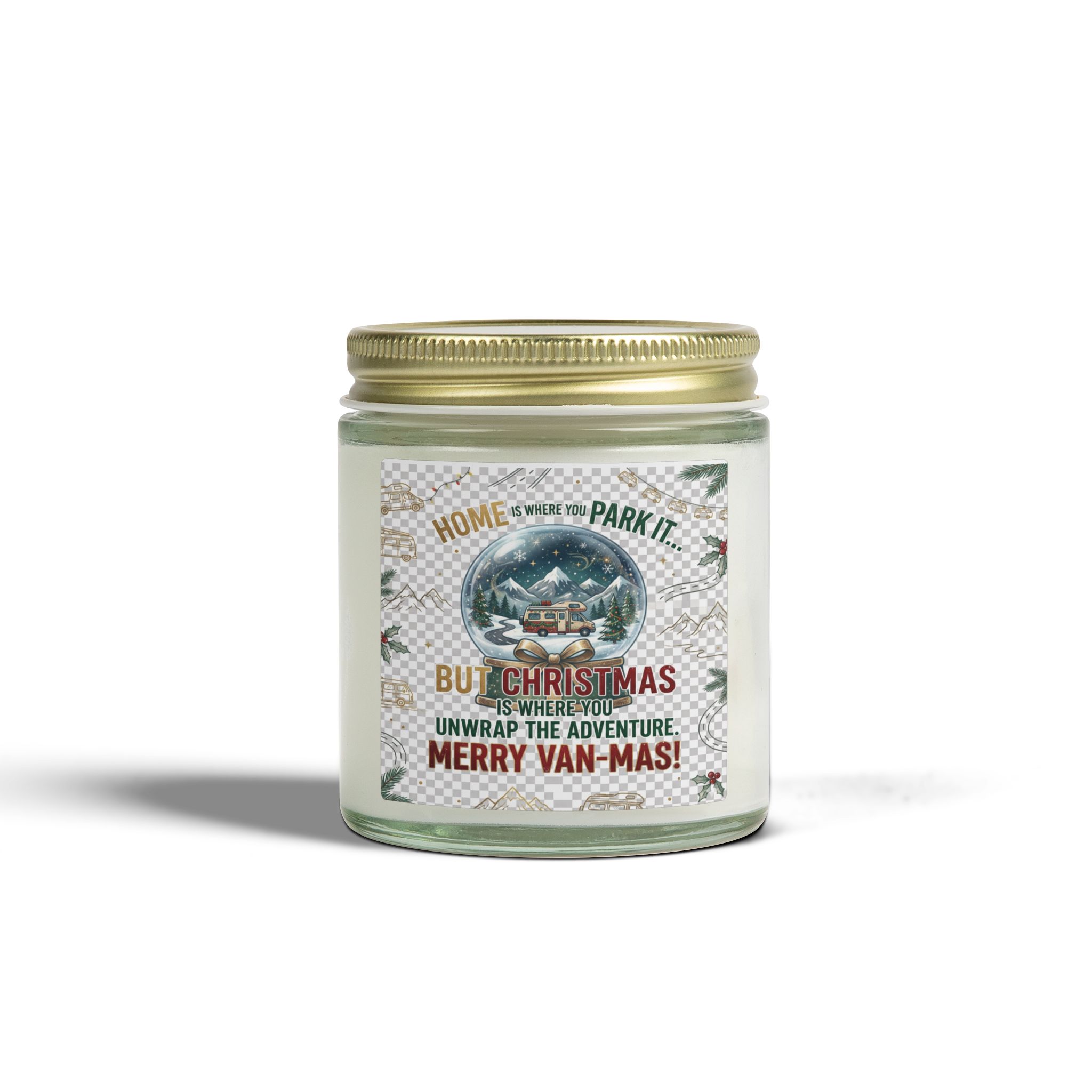 Merry Van-mas Coconut Apricot Scented Candle (4oz/9oz)