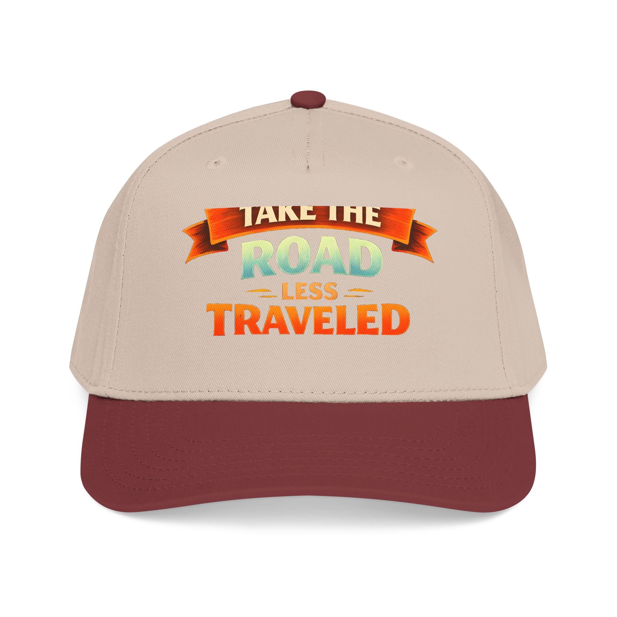 Baseball Cap - "Take The Road Less Traveled" Design Scenic-Line