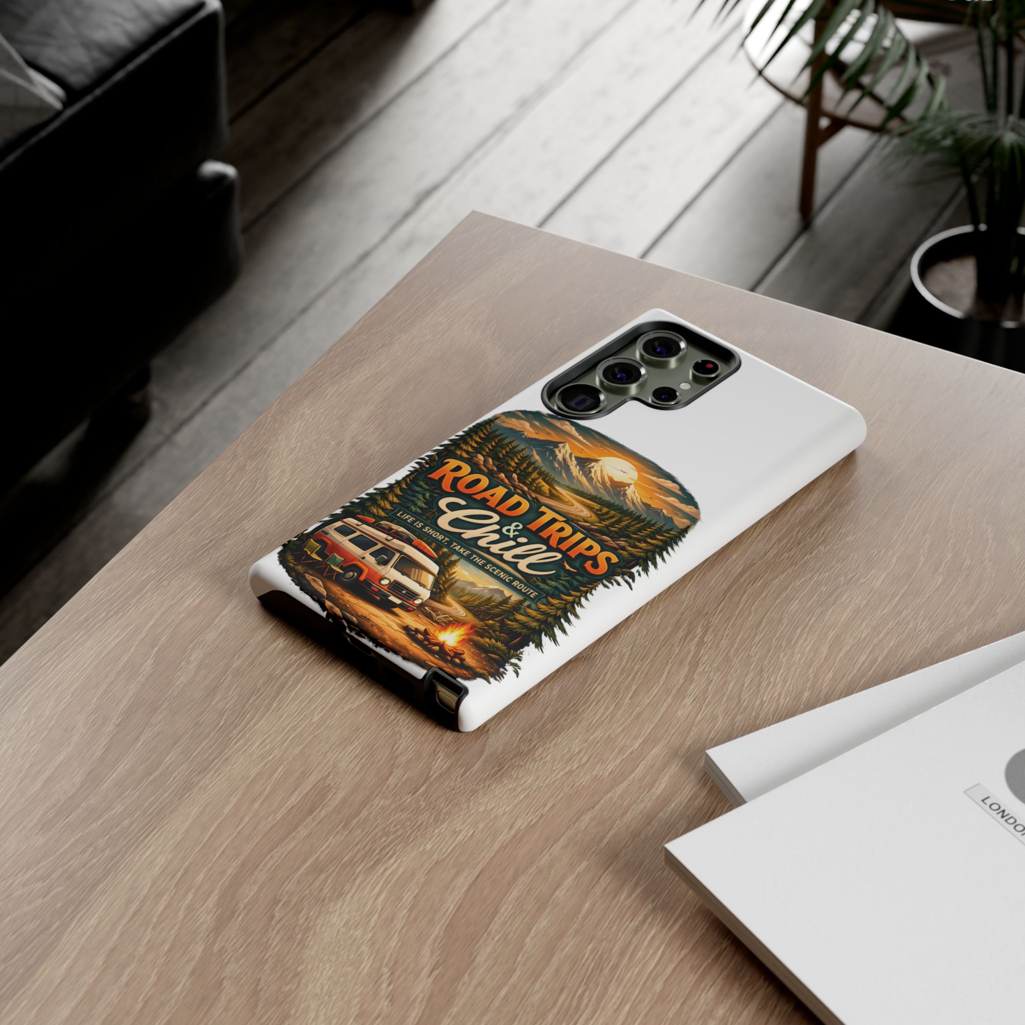 Phone Case — "Road Trips and Chill" (Design Scenic-Line)