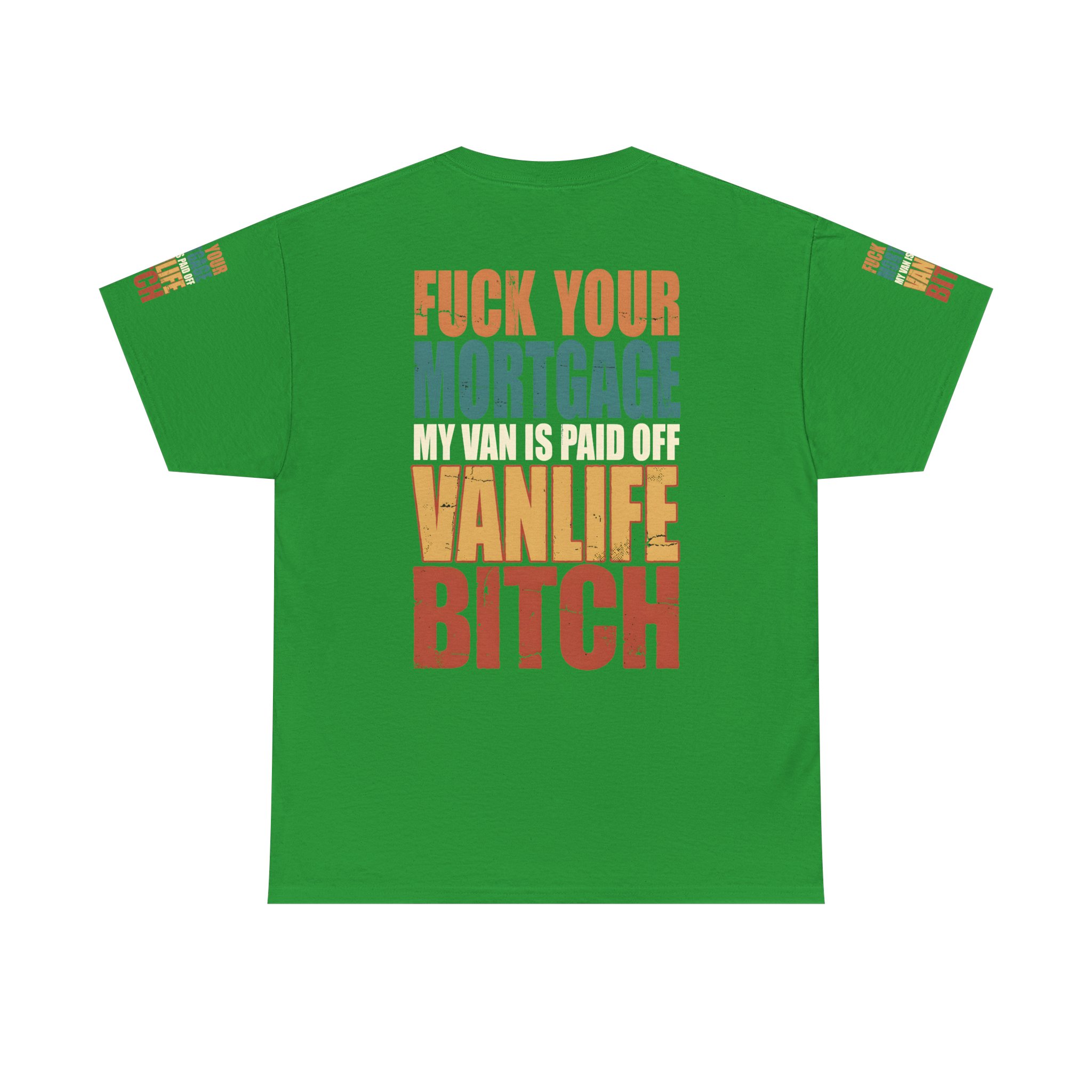 Unisex Heavy Cotton Tee — "Fuck Your Mortgage" Design F**K-Line