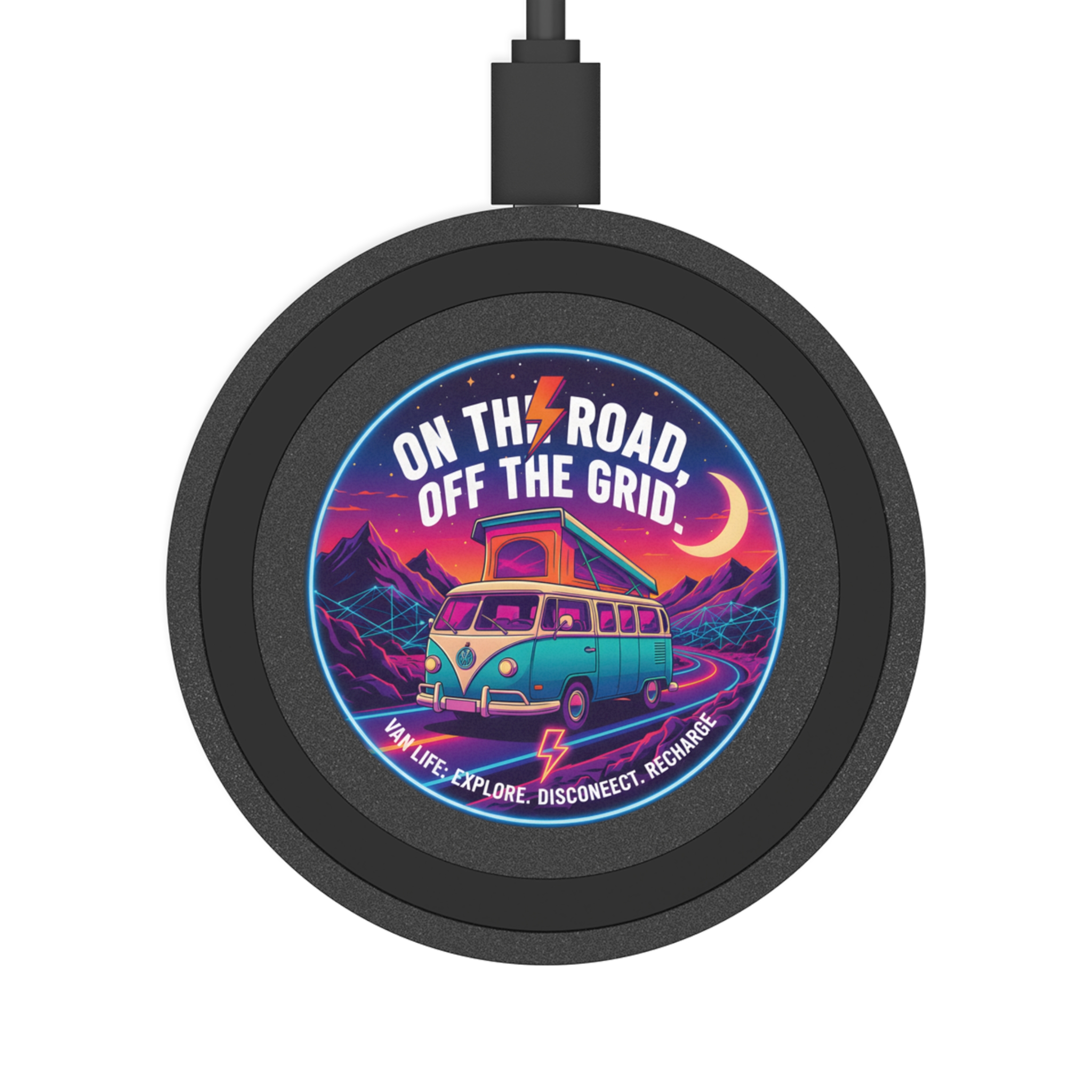 Wireless Charging Pad — "On the Road Off the Grid" Camper Van Adventure Qi Charger