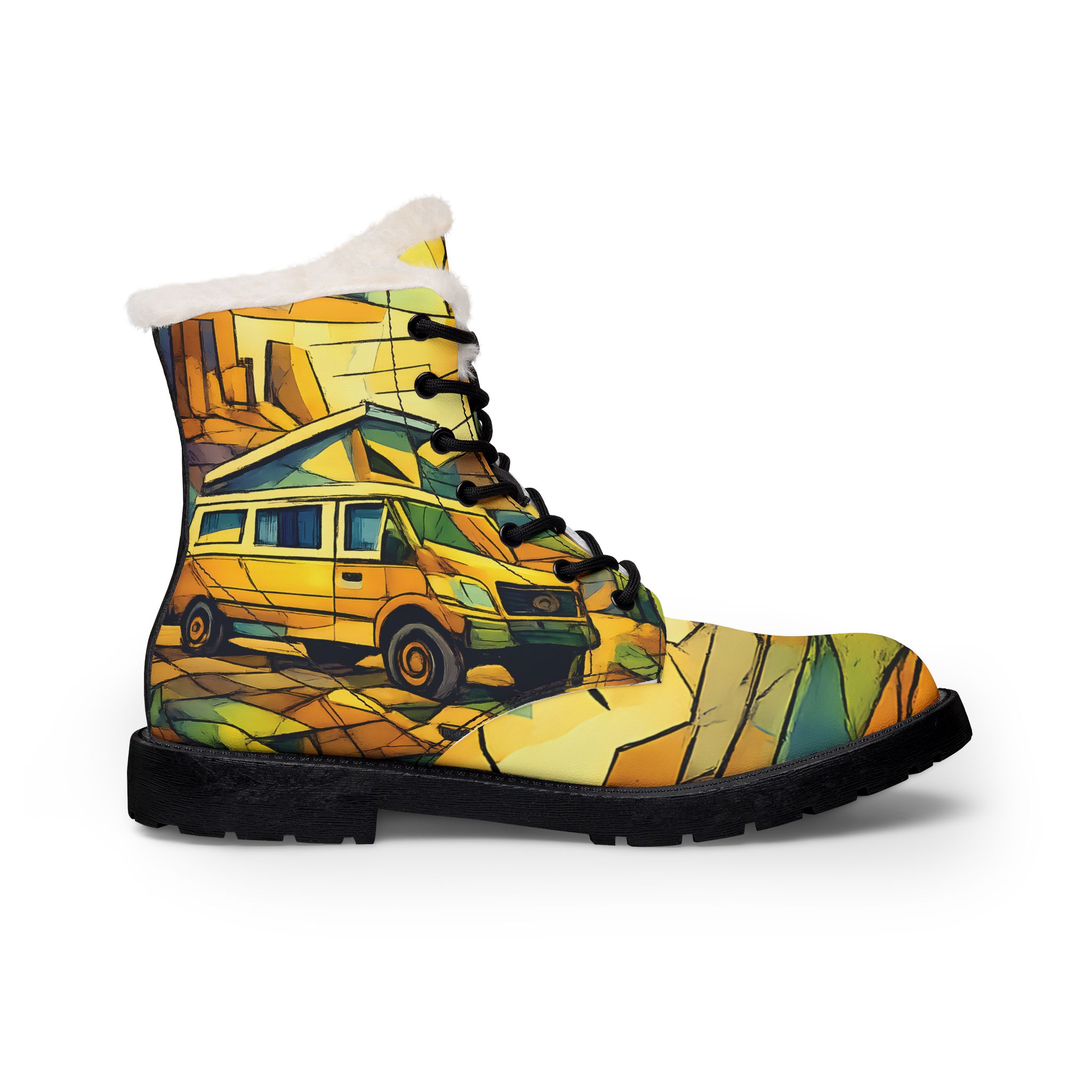 74914915033554909_2048.jpeg Women's Fur and Leather Boots — Camper Boots (Cubic-Line)