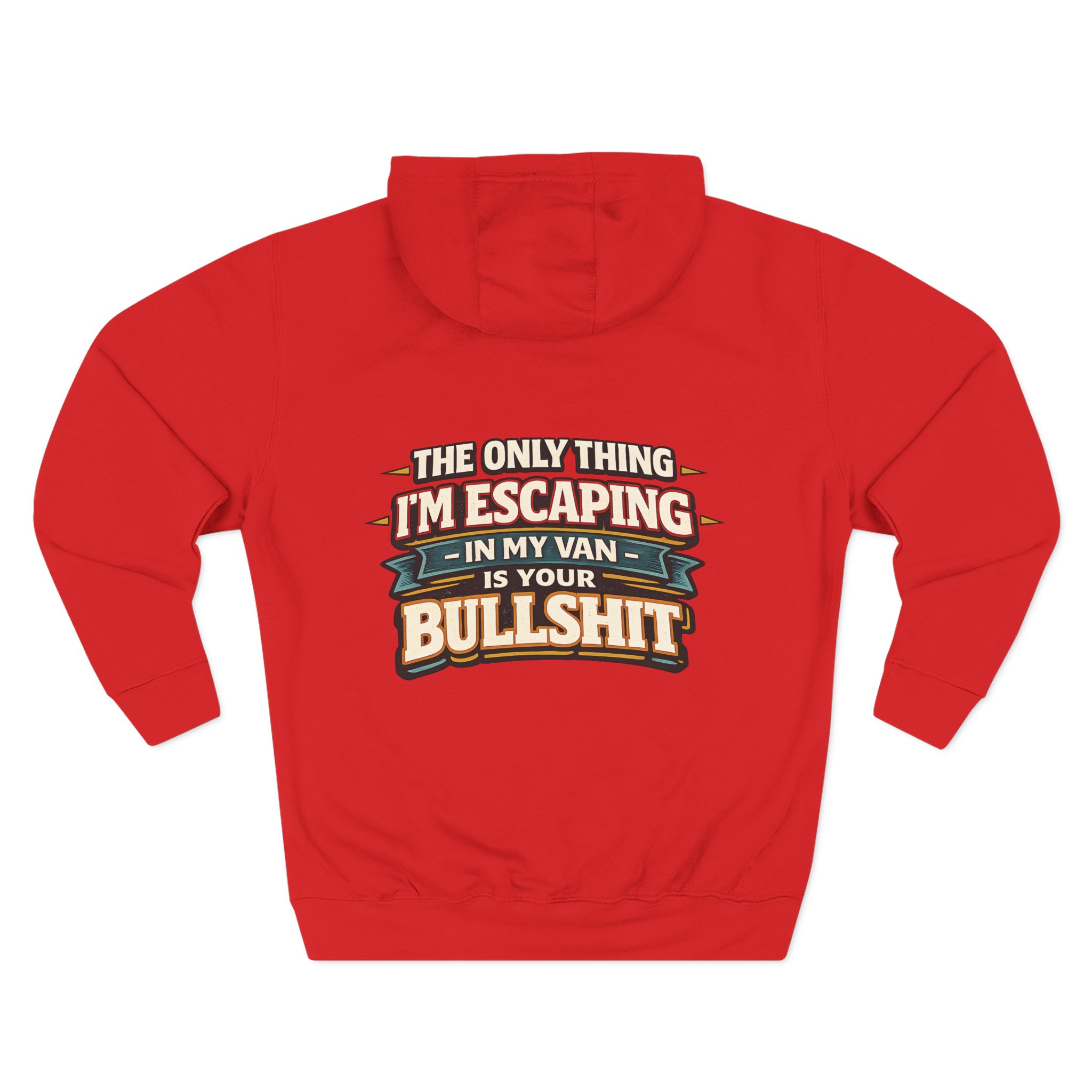749272507117822143_2048.jpeg Three-Panel Fleece Hoodie - "The Only Thing I´m Escaping" Design F**K-Line