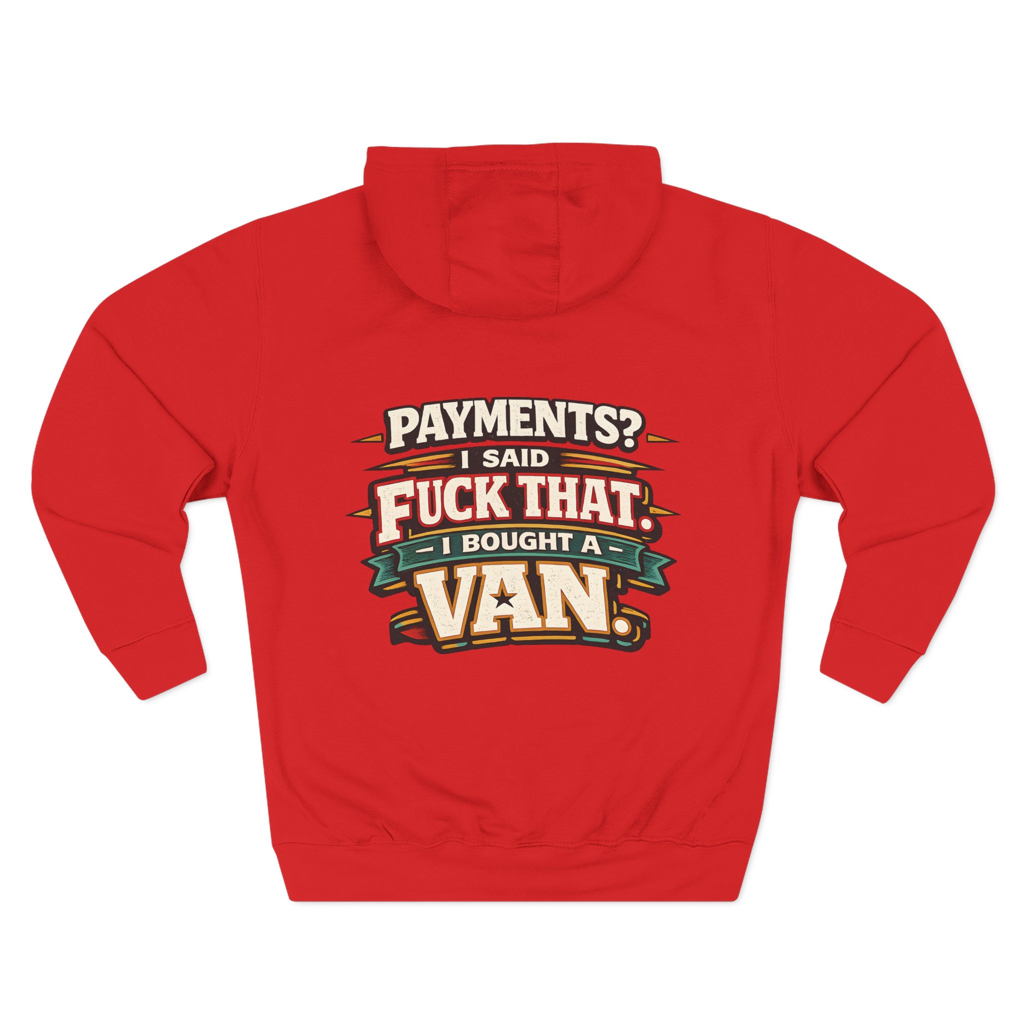 7497703698226316719_2048.jpeg Three-Panel Fleece Hoodie - "Payments?I Said" Design F**K-Line