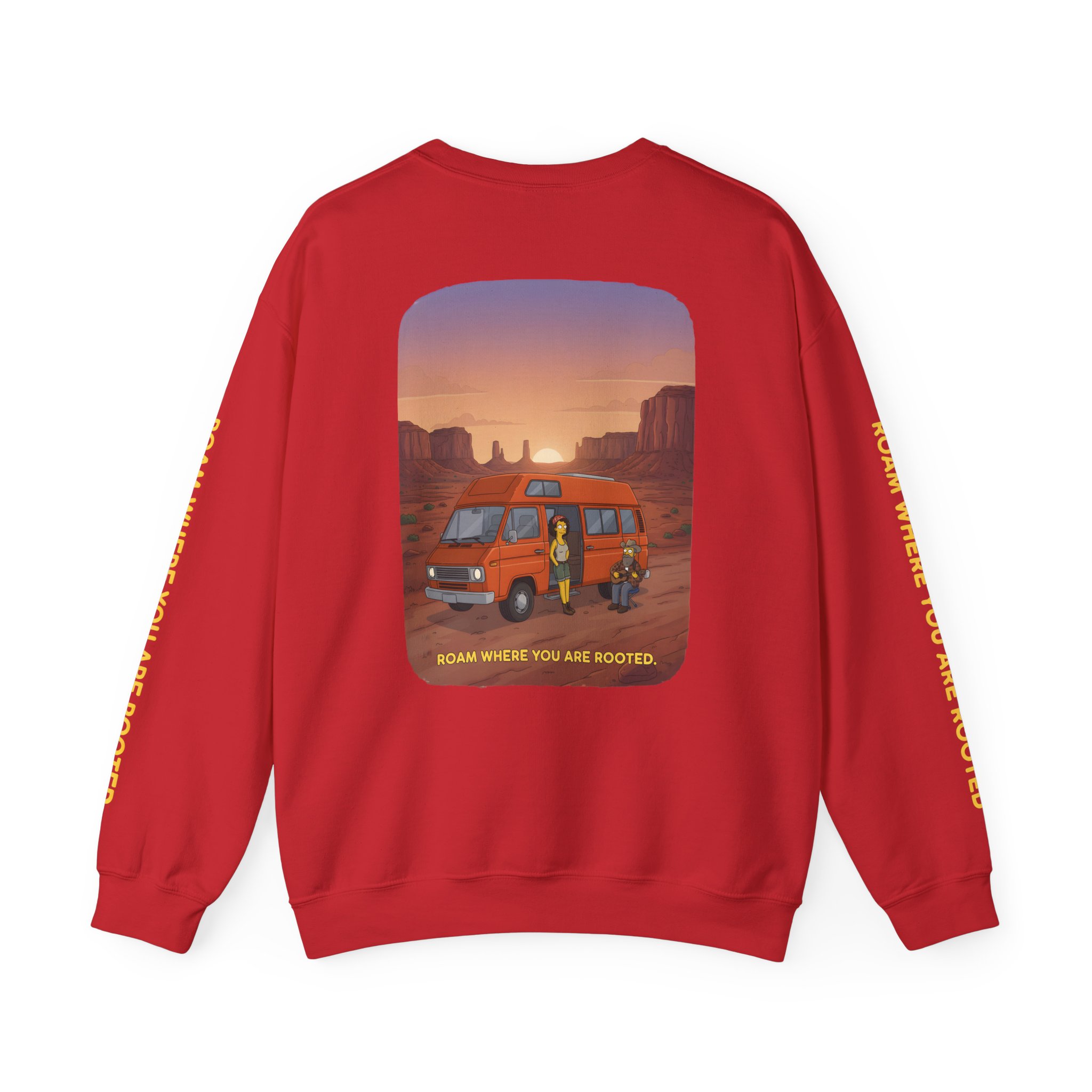 7515448926908472694_2048.jpeg Unisex Heavy Blend™ Crewneck Sweatshirt — "Roam Where You Are Rooted" Design Sitcom-Line