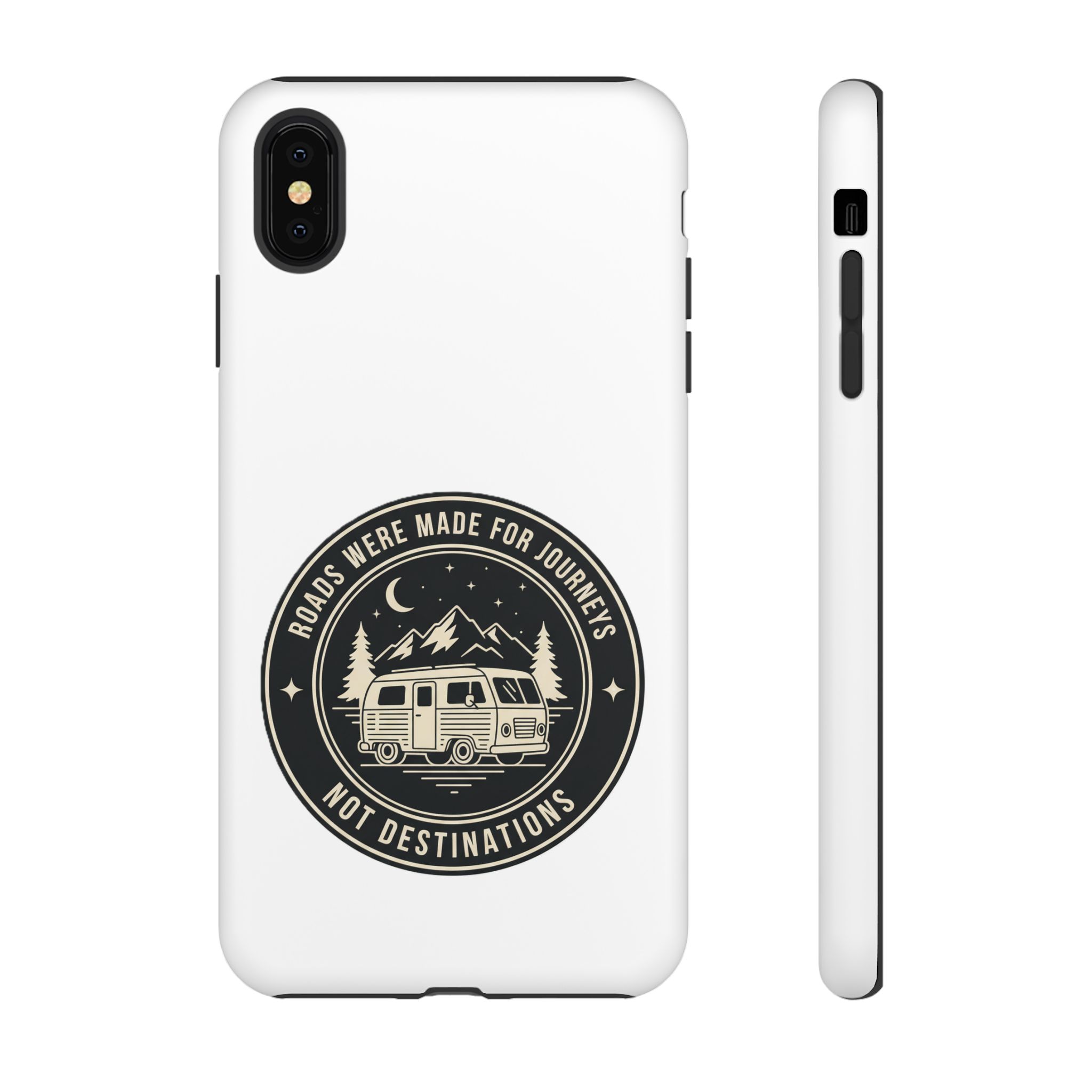 Phone Case — "ROAD WHERE MADE FOR JOURNEYS-NOT DESTINATIONS" Camper Van Design