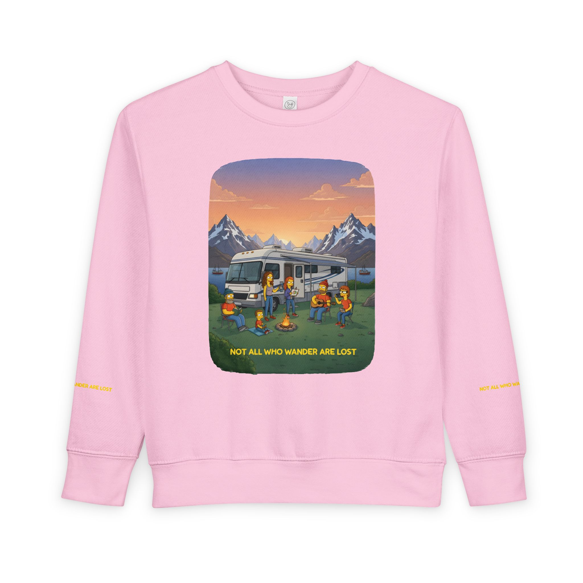 Toddler Sweatshirt - "Not All Who Wander Are Lost" (Design Sitcom-Line)