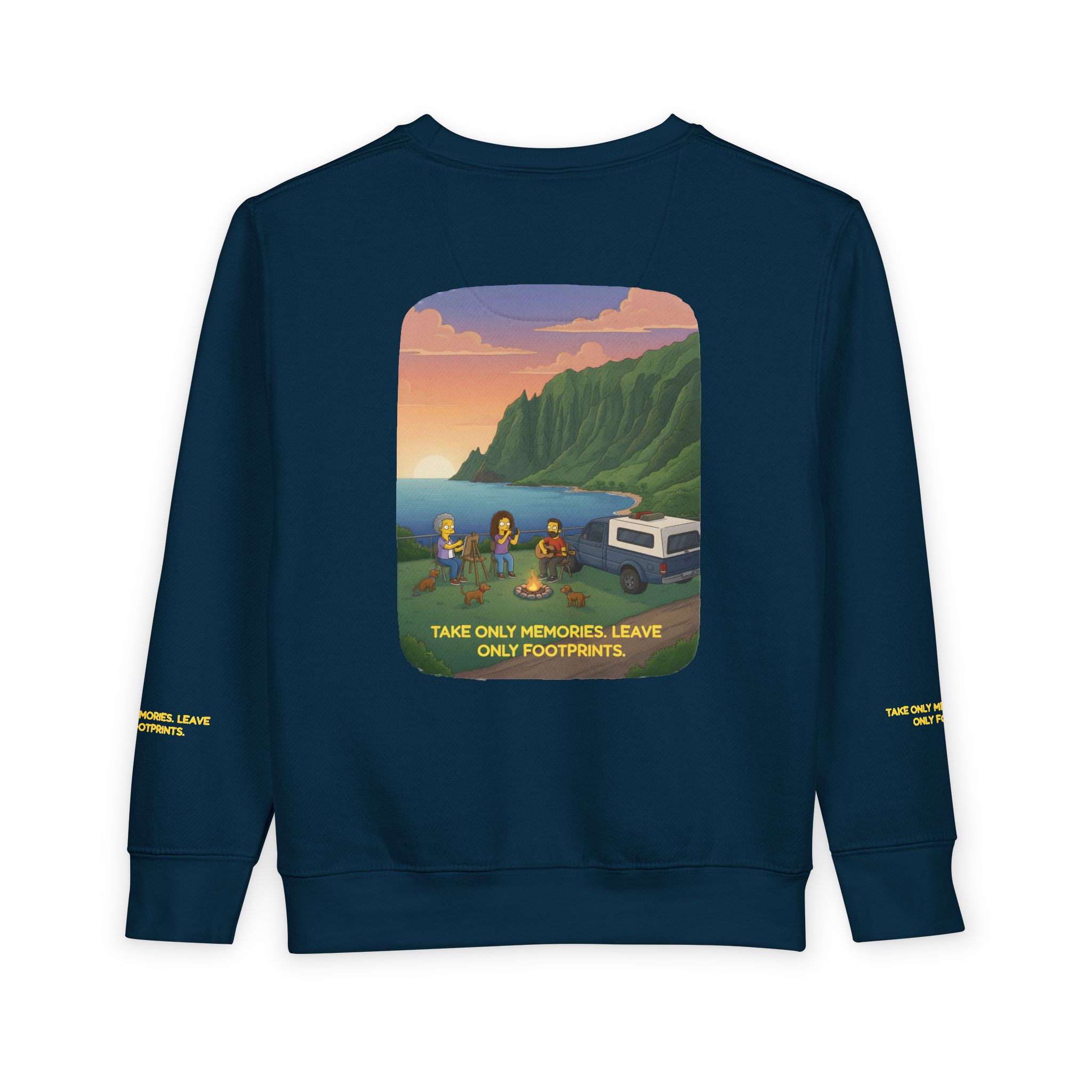 Toddler Sweatshirt - "Take Only Memories-Leave Only Footprints" (Design Sitcom-Line)