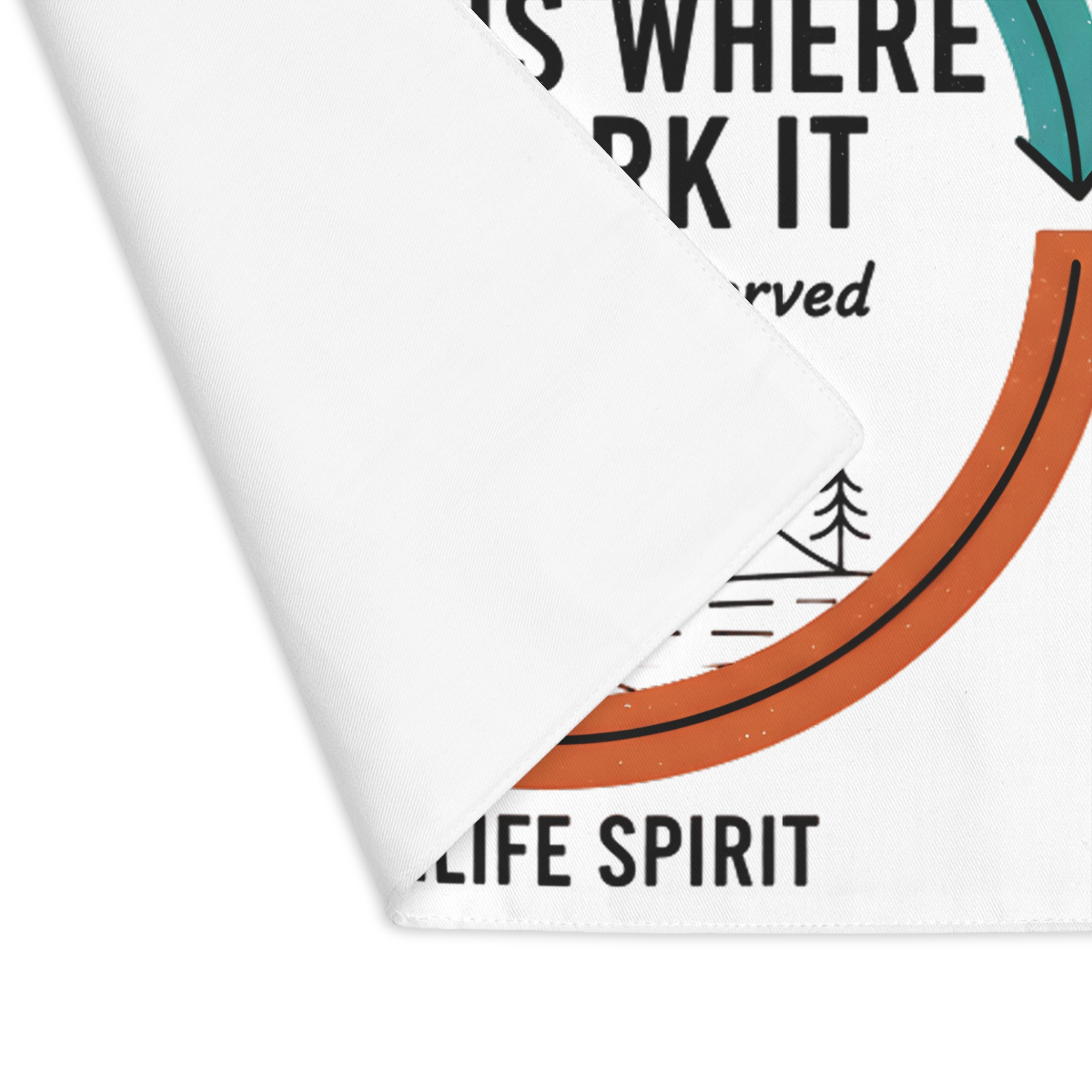 Vanlife Placemat - "Home Is Where You Park It" Camping Dinner Placemat