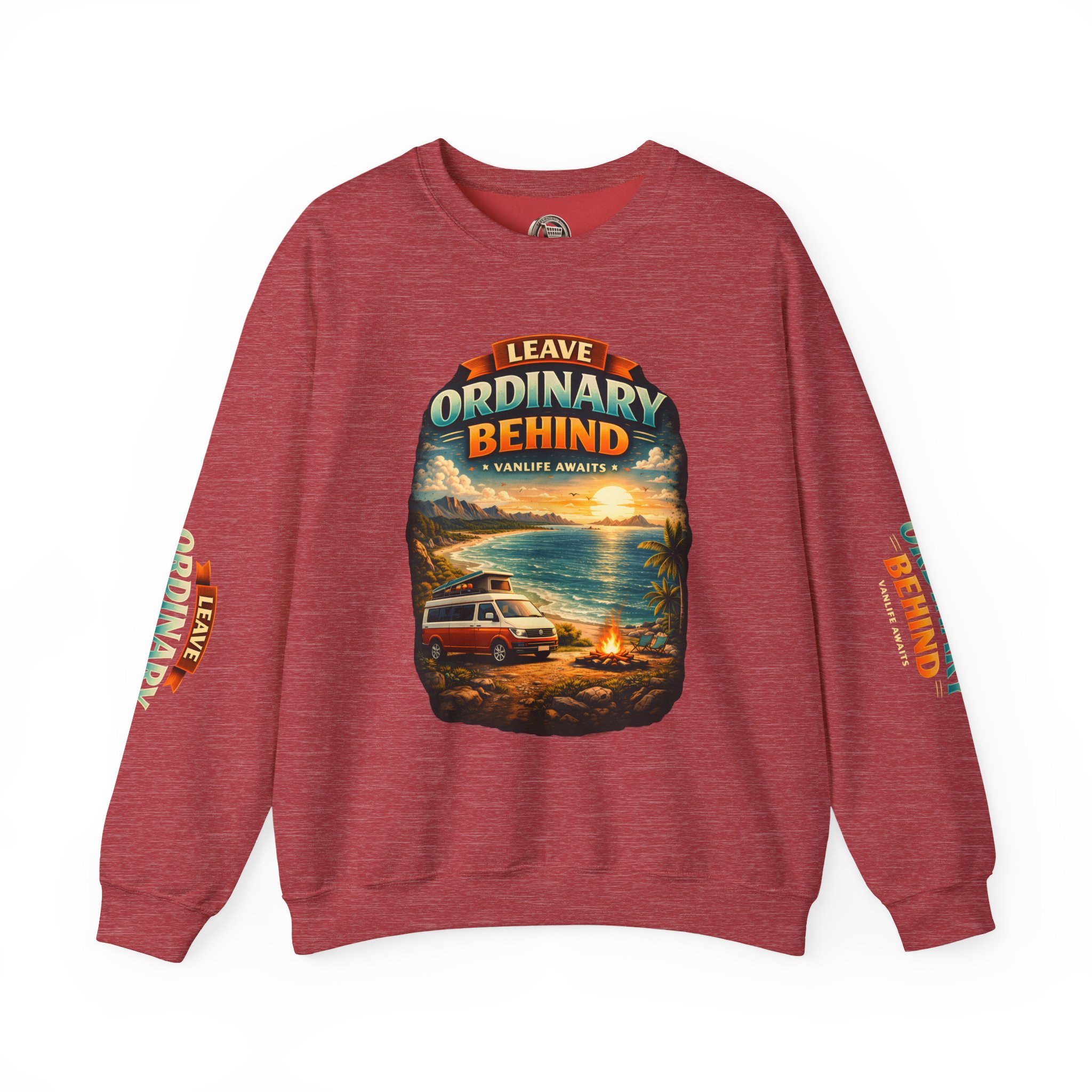 Unisex Heavy Blend™ Crewneck Sweatshirt — "Leave Ordinary Behind" Design Scenic-Line