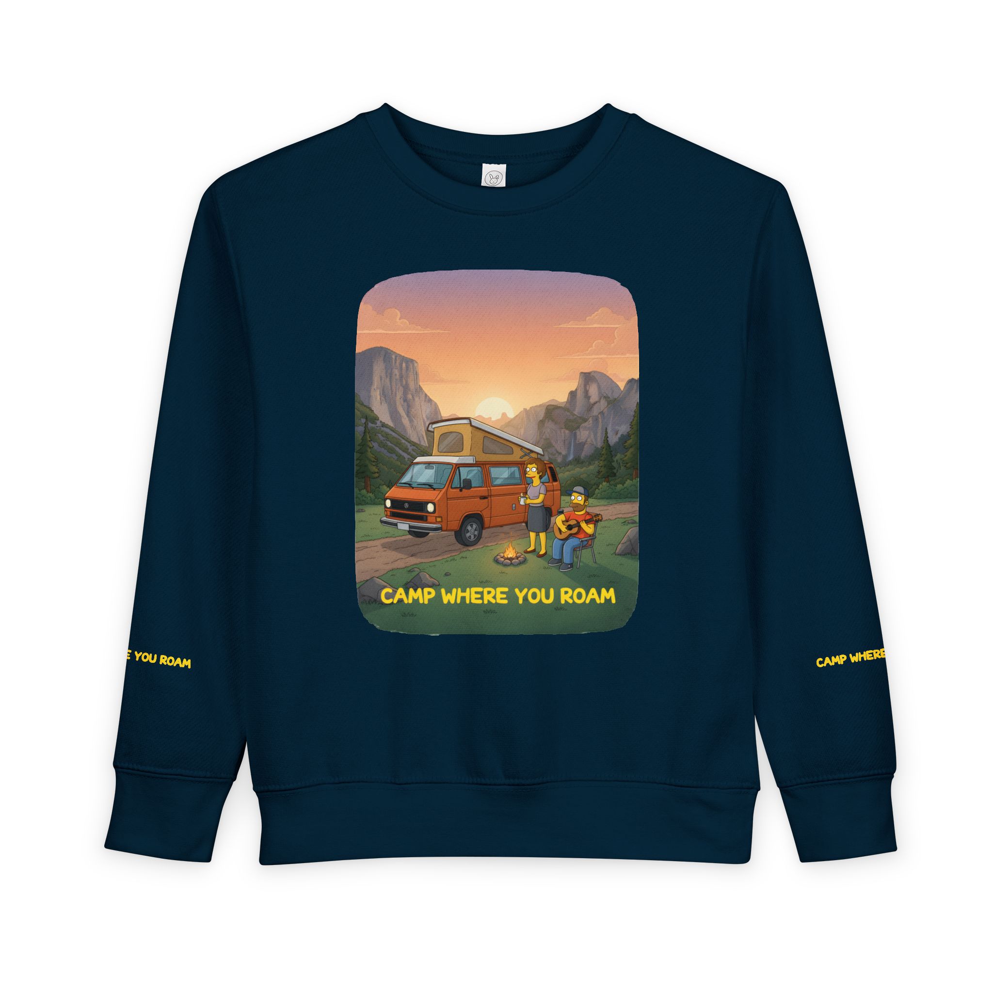 7598855107345922565_2048-1.jpeg Toddler Sweatshirt - "Camp Where You Roam" (Design Sitcom-Line)