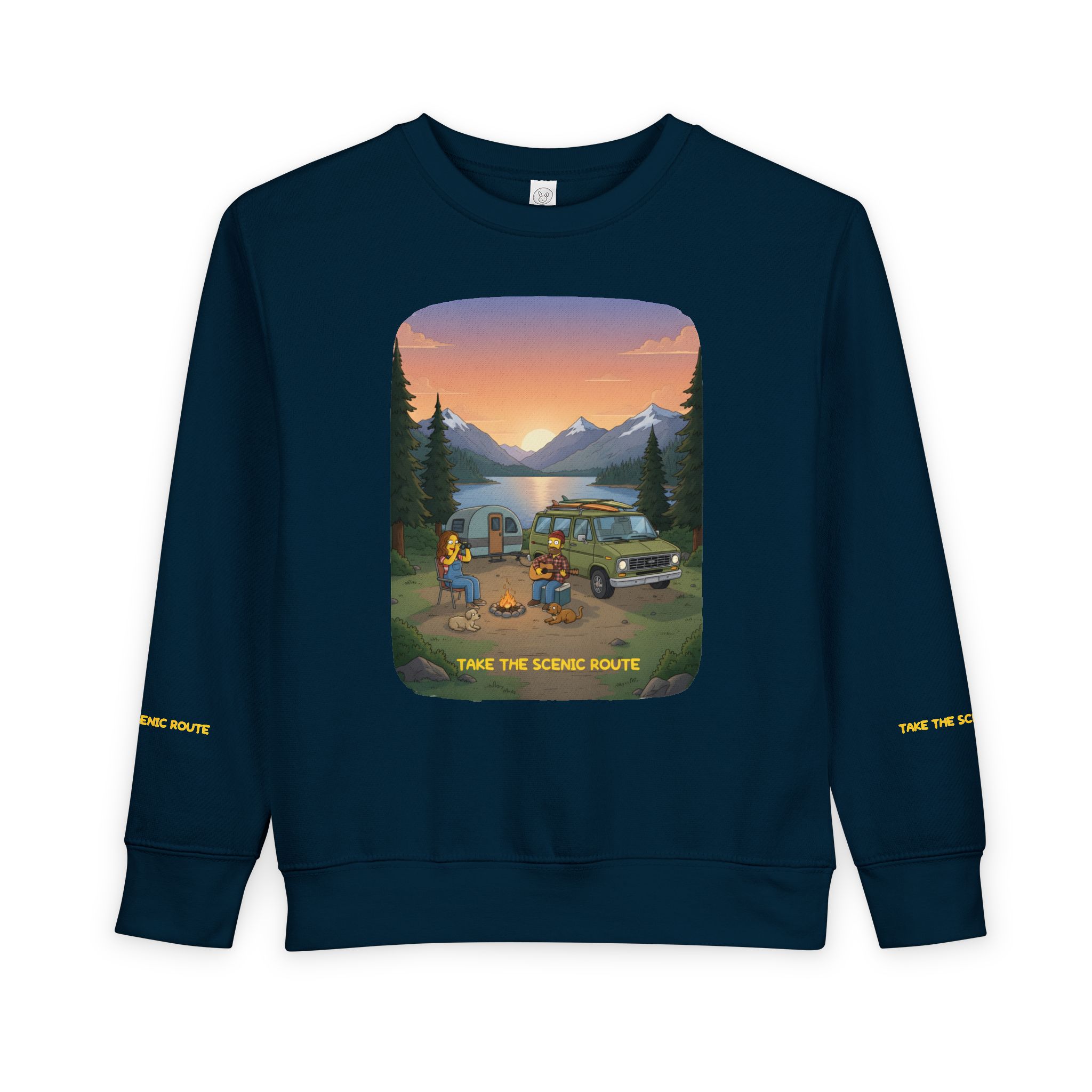 Toddler Sweatshirt - "Take The Scenic Route" (Design Sitcom-Line)