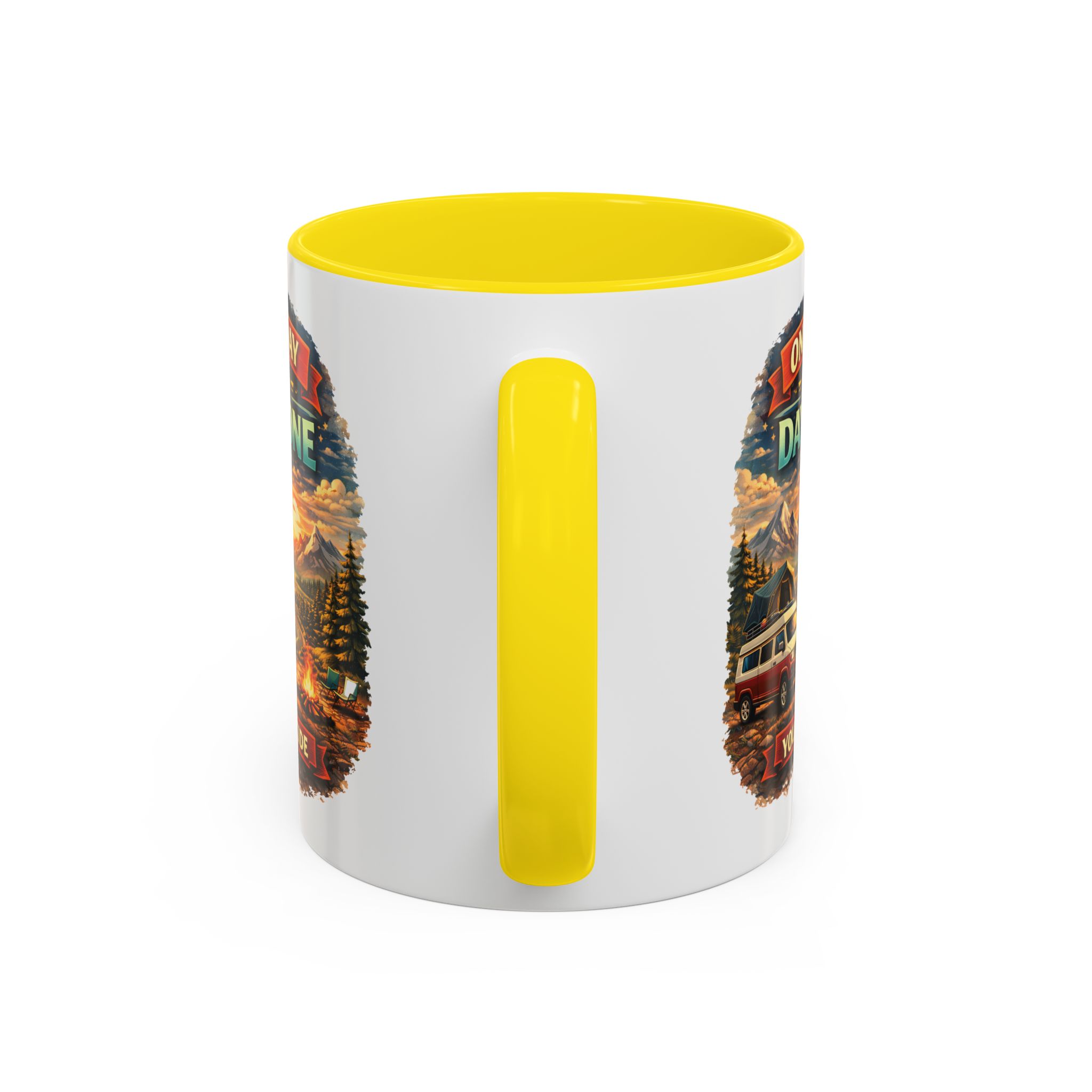 Accent Coffee Mug (11, 15oz) — "One Day Or Day One" Design Scenic-Line