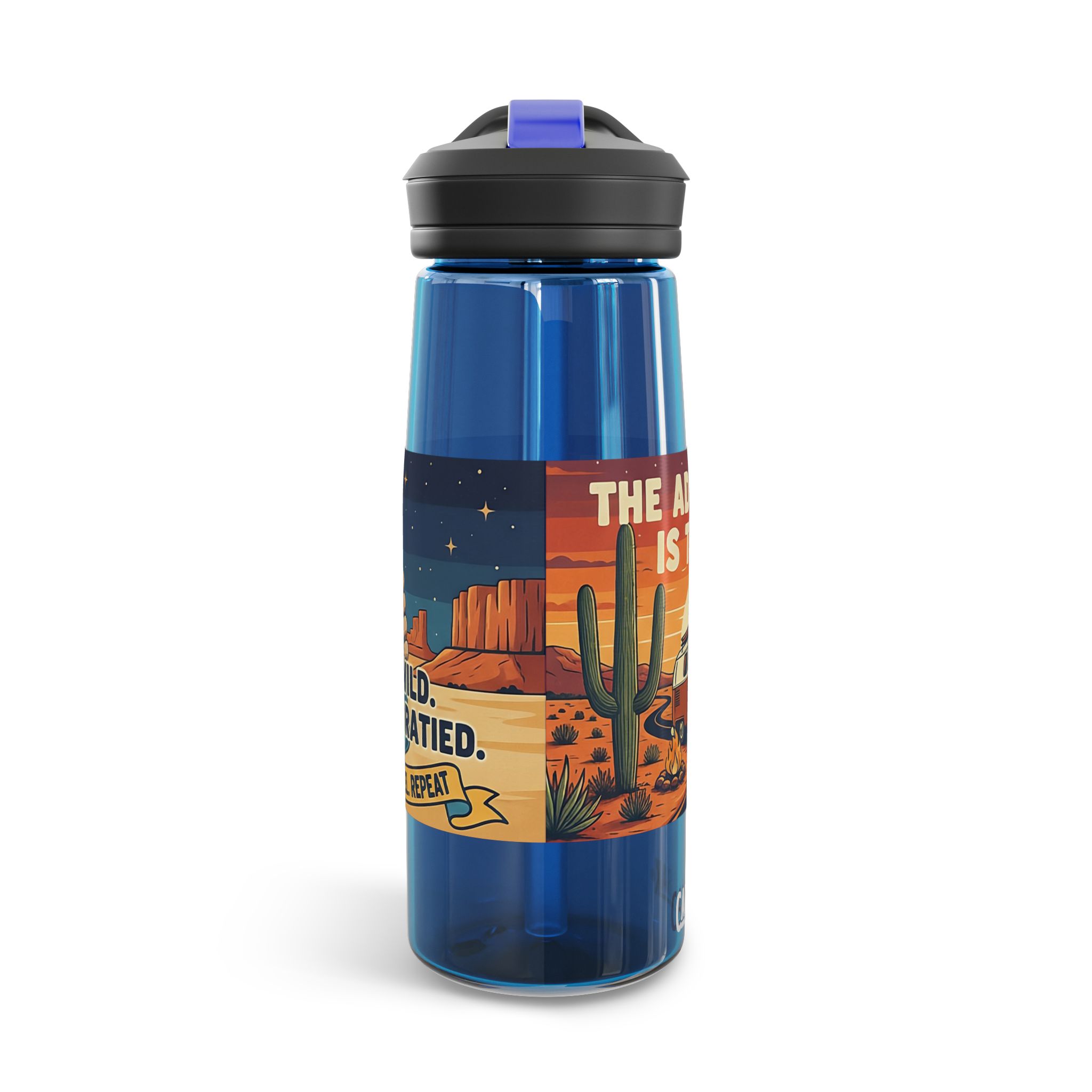 7637951681796711106_2048.jpeg Water Bottle CamelBak — "Adventure Is Thirsty "20oz/25oz Travel Bottle with Retro Road Trip Design
