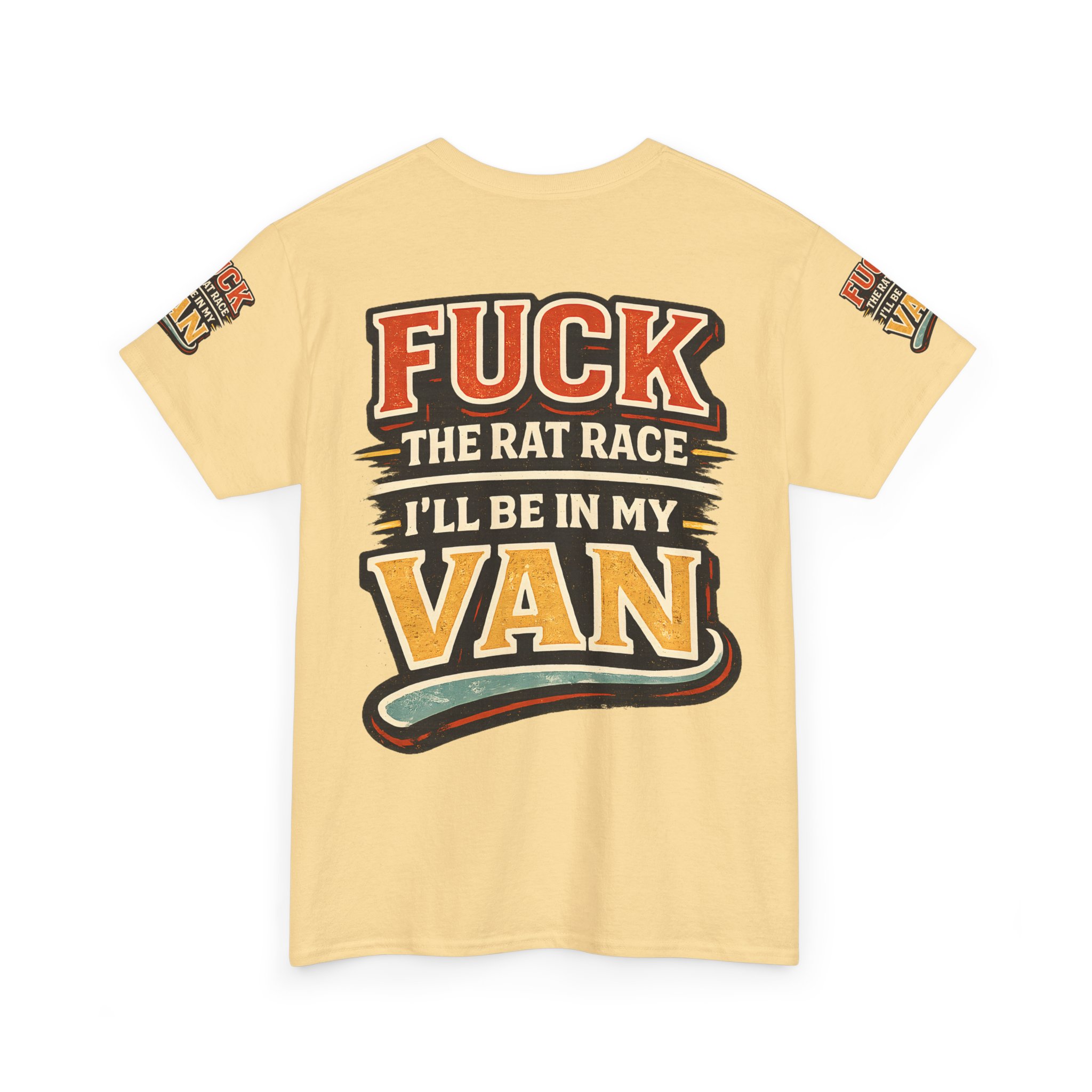 7645682092835204139_2048.jpeg Unisex Heavy Cotton Tee — "Fuck The Rat Race" Design F**K-Line