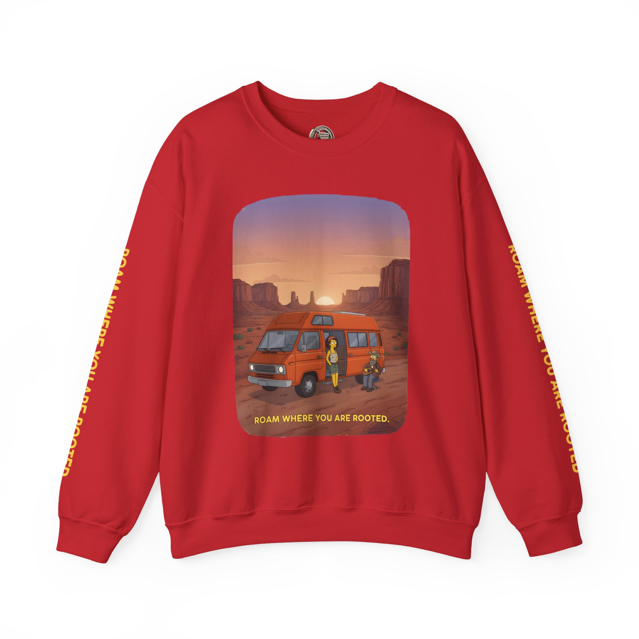 7649623717764919977_2048.jpeg Unisex Heavy Blend™ Crewneck Sweatshirt — "Roam Where You Are Rooted" Design Sitcom-Line