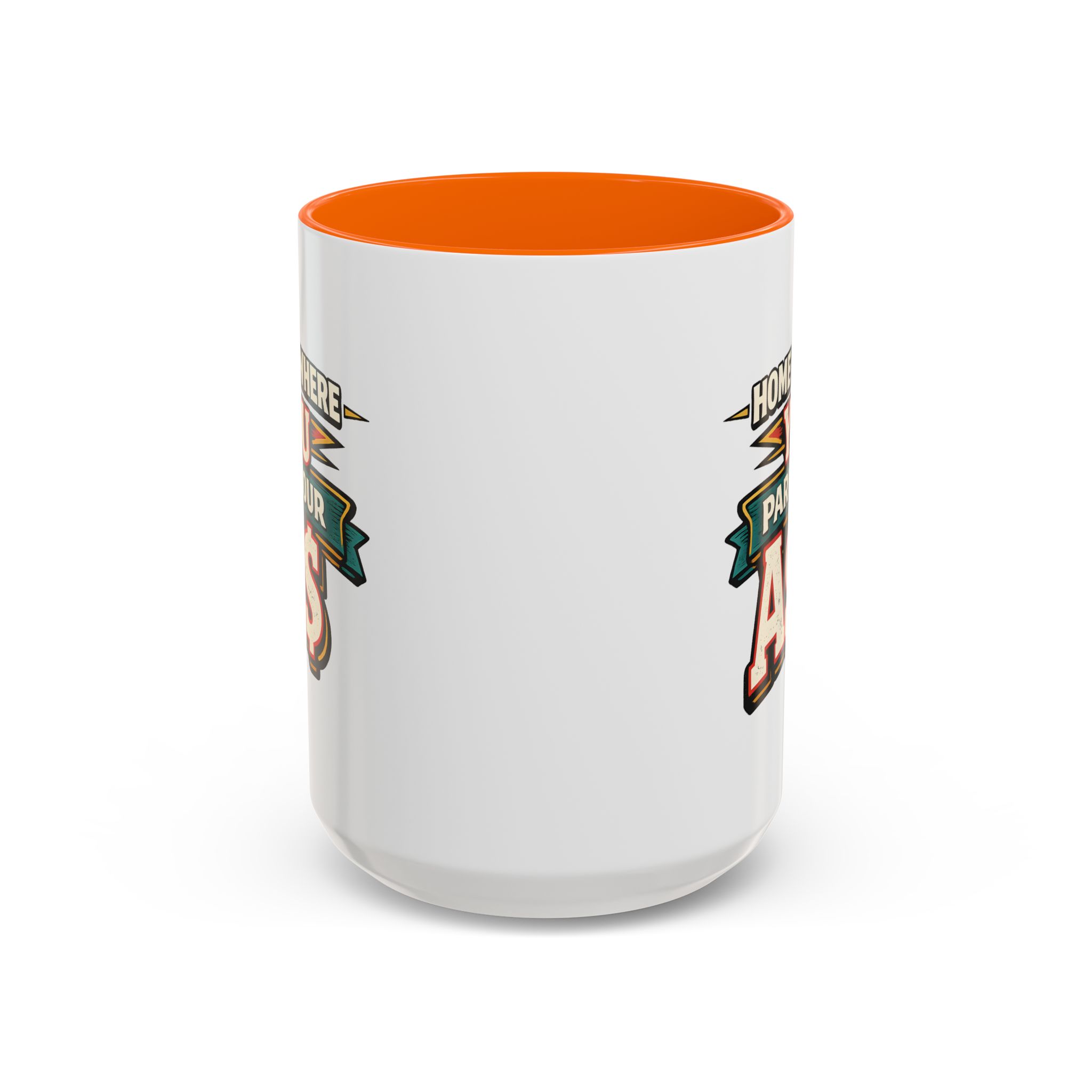 7661793413933253841_2048.jpeg Accent Coffee Mug (11, 15oz) — "Home Is Where You Park Your Ass" Design F**K-Line