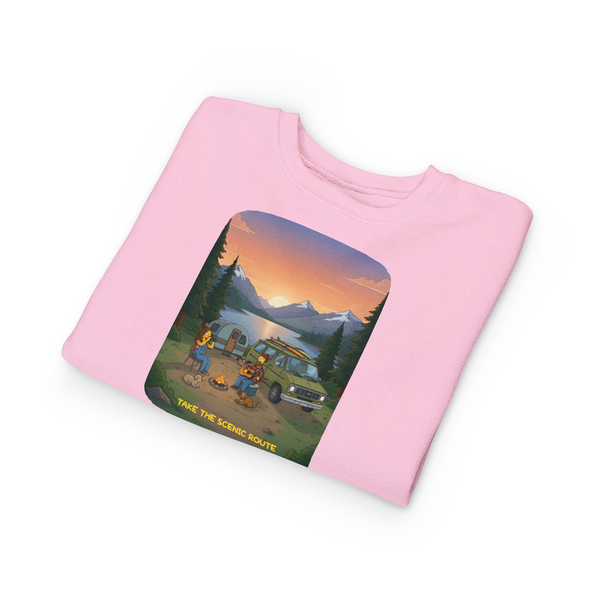 Toddler Sweatshirt - "Take The Scenic Route" (Design Sitcom-Line)