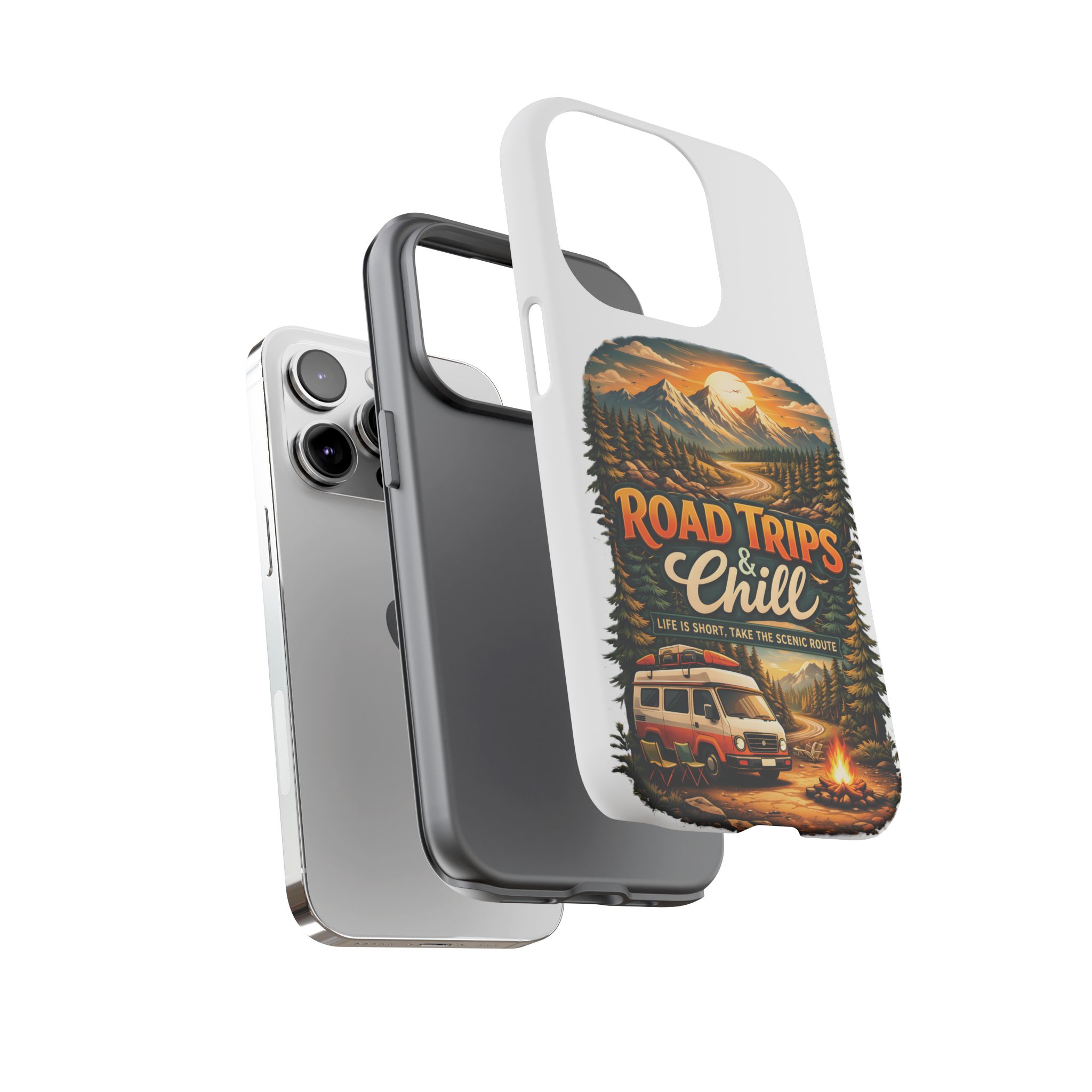 Phone Case — "Road Trips and Chill" (Design Scenic-Line)