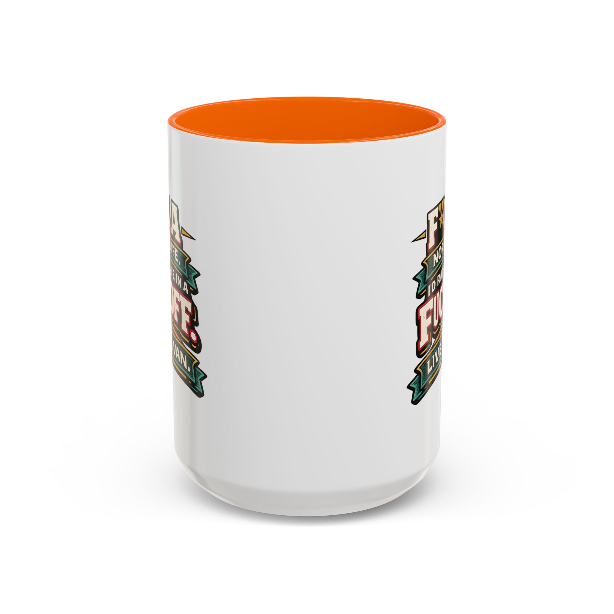 7668735946138929518_2048.jpeg Accent Coffee Mug (11, 15oz) — "Fuck A Normal Life" Design F**K-Line