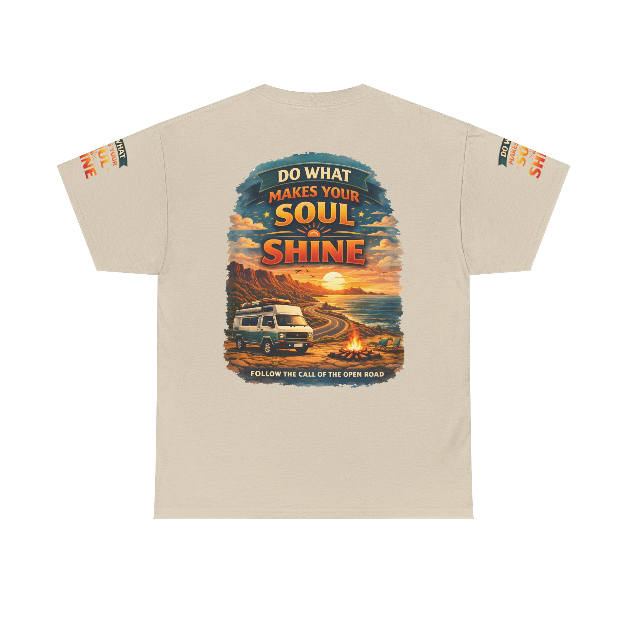 Unisex Heavy Cotton Tee — "Do What Makes Your Soul Shine" Design Scenic-Line
