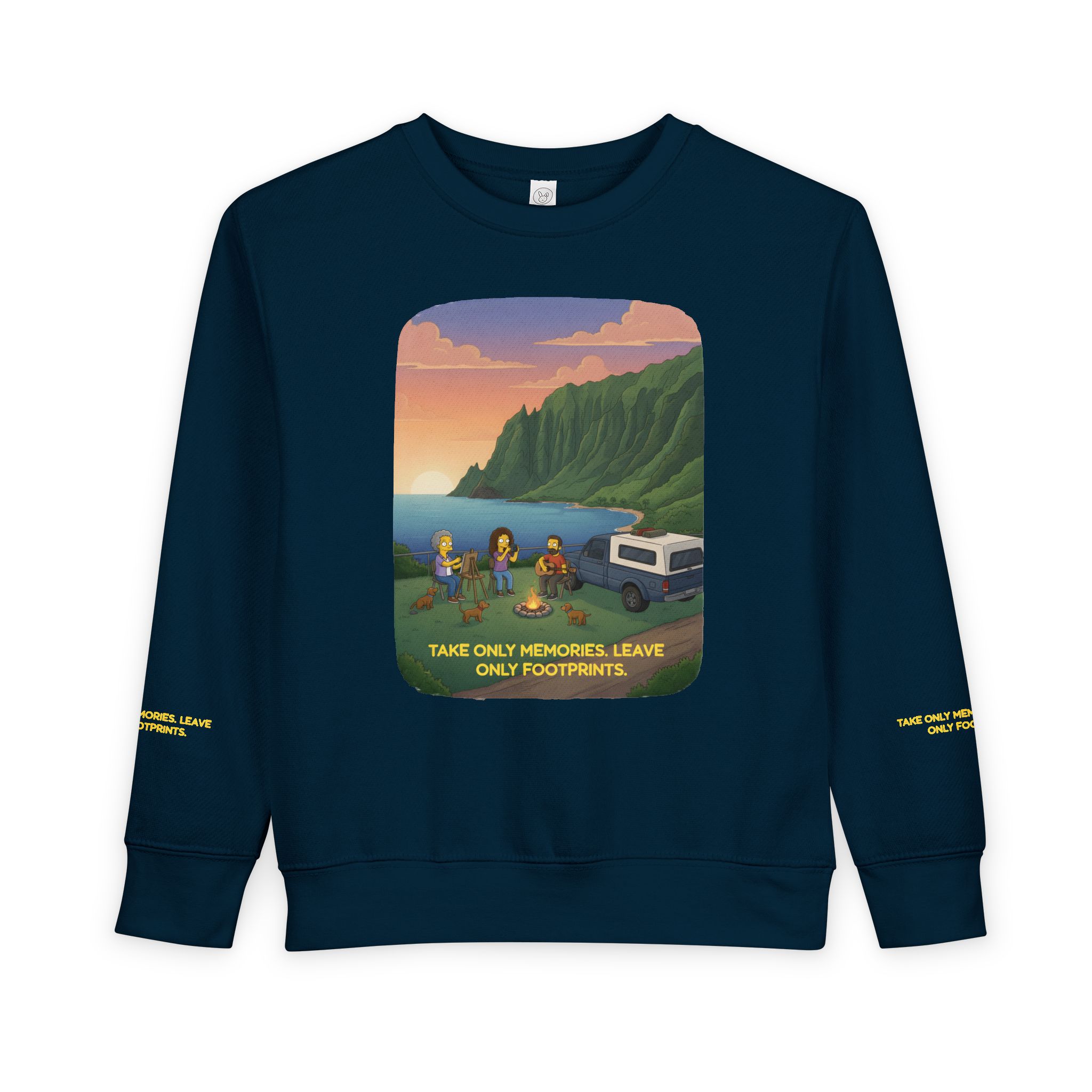 Toddler Sweatshirt - "Take Only Memories-Leave Only Footprints" (Design Sitcom-Line)