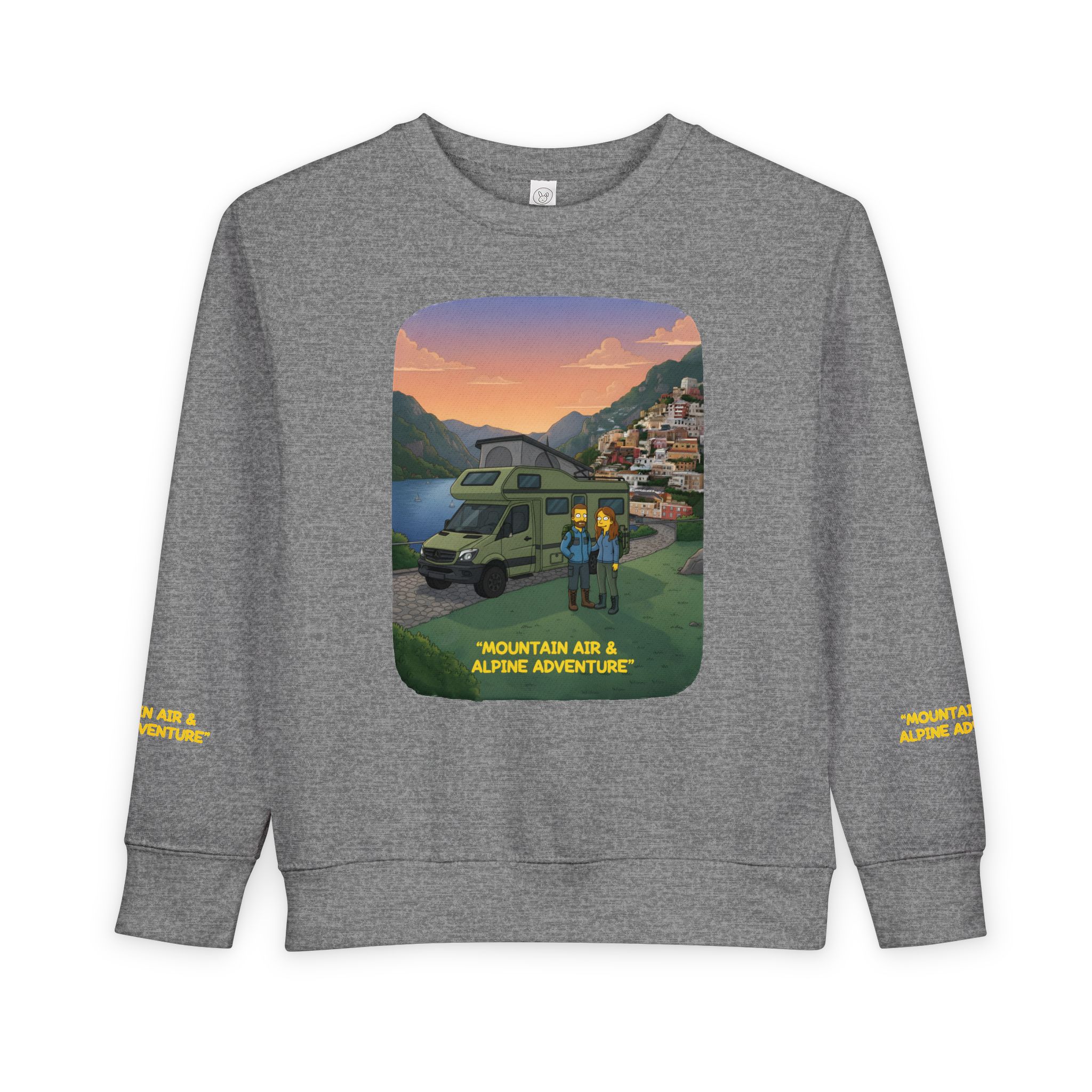 Toddler Sweatshirt - "Mountain Air And Alpine Adventure" (Design Sitcom-Line)