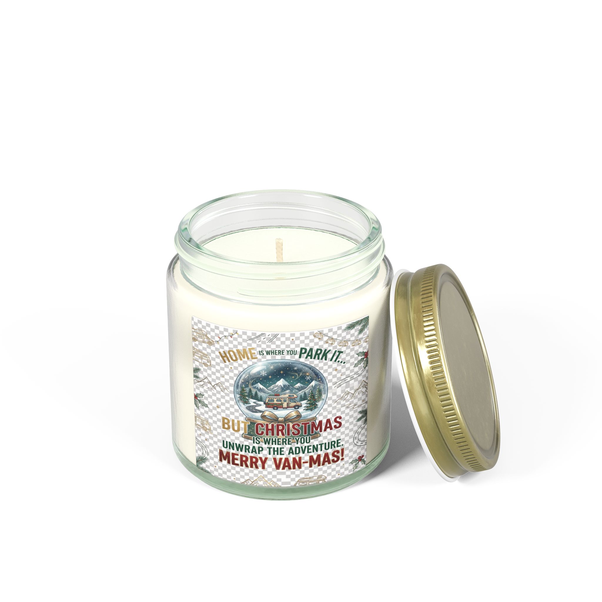 Merry Van-mas Coconut Apricot Scented Candle (4oz/9oz)