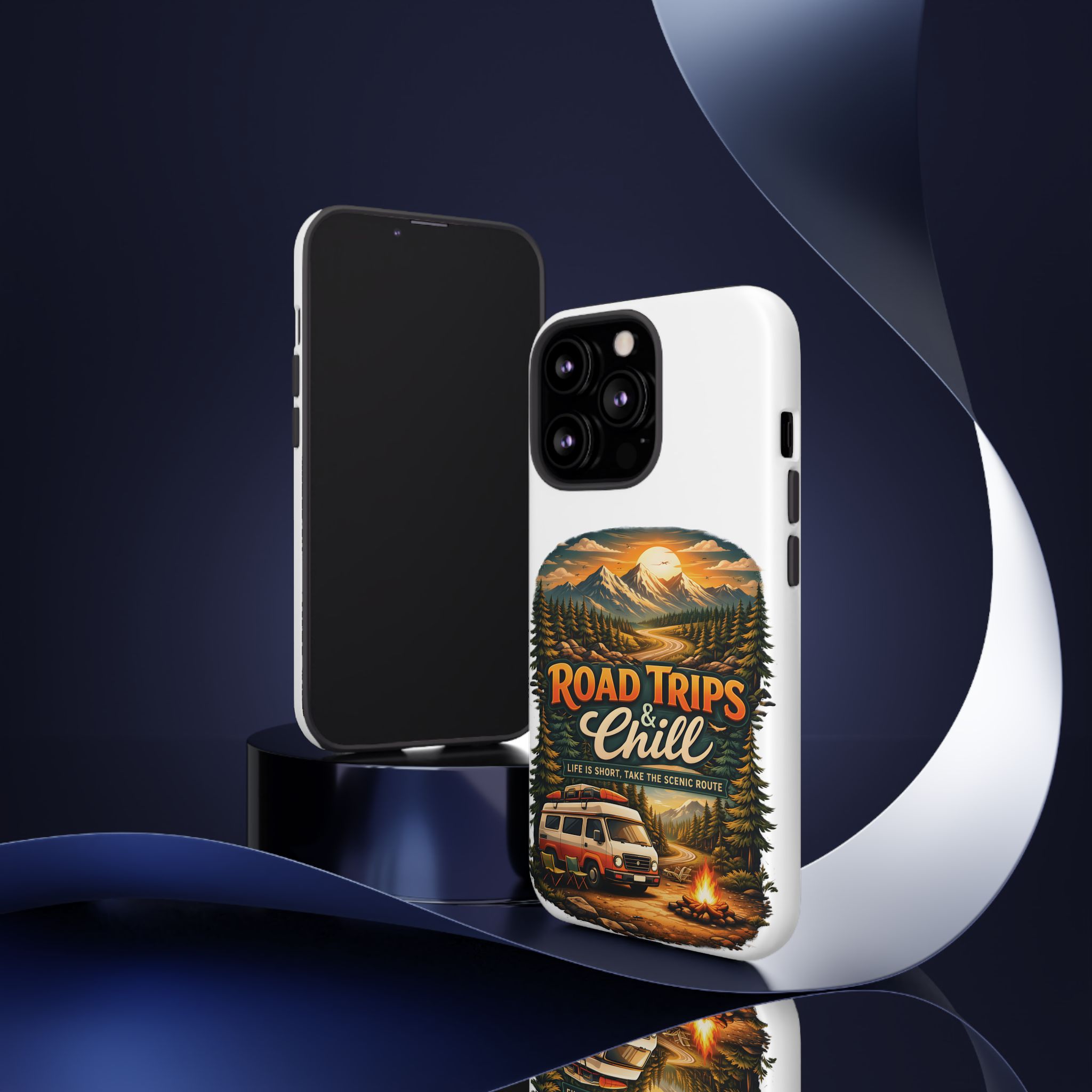 Phone Case — "Road Trips and Chill" (Design Scenic-Line)
