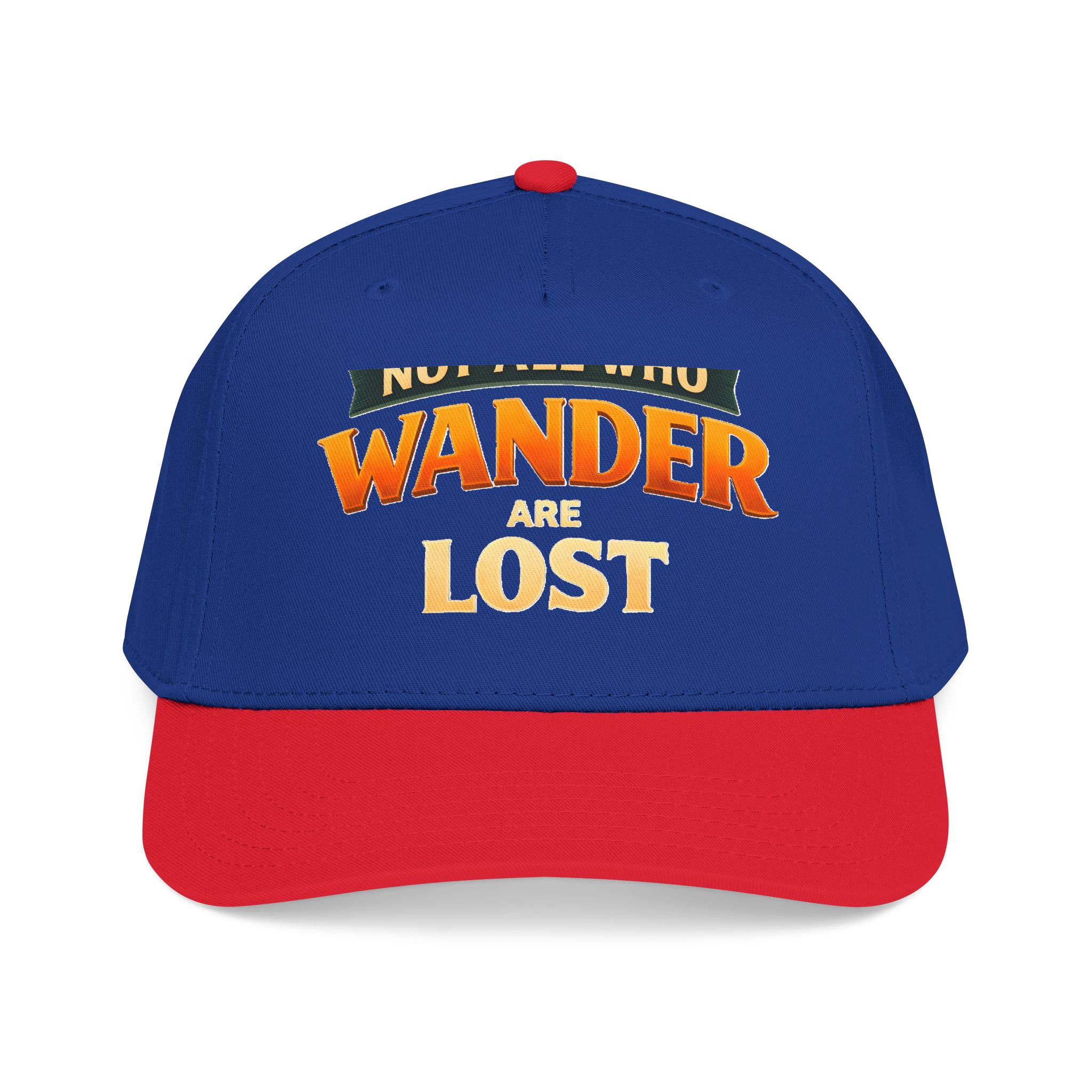 Baseball Cap - "Not All Who Wander Are Lost" Design Scenic-Line