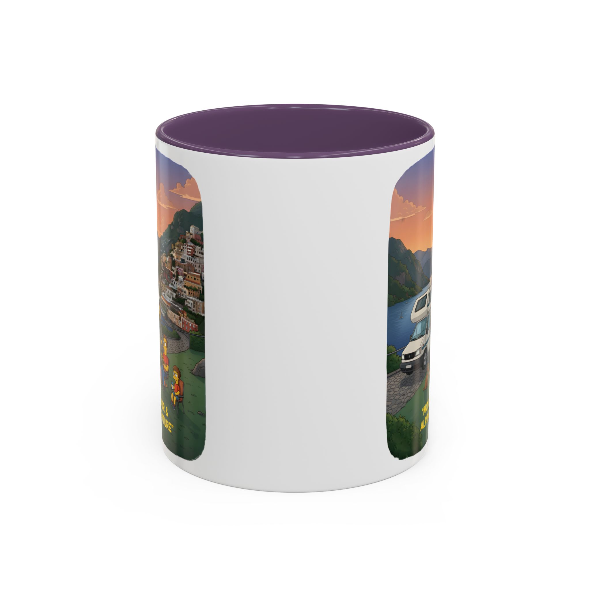 Accent Coffee Mug (11, 15oz) — "Mountain Air-Alpine Adventure" Design Sitcom-Line