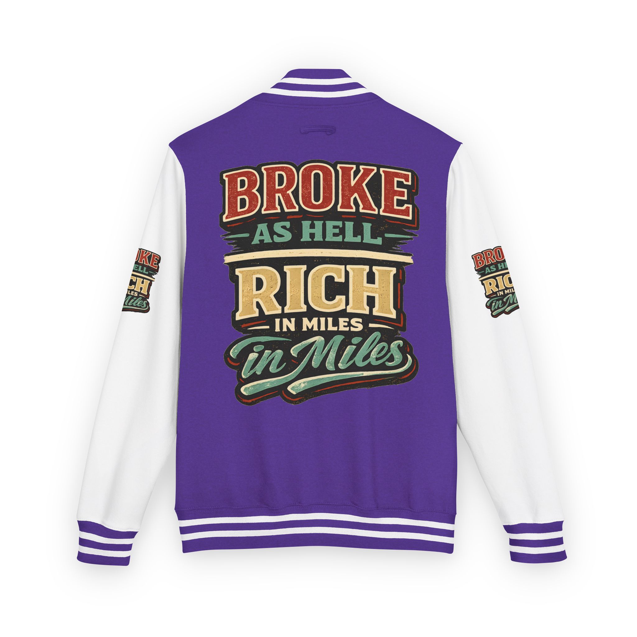 7757745503035328851_2048-1.jpeg Unisex Heavyweight Letterman Jacket — "Broke As Hell" Design F**K-Line
