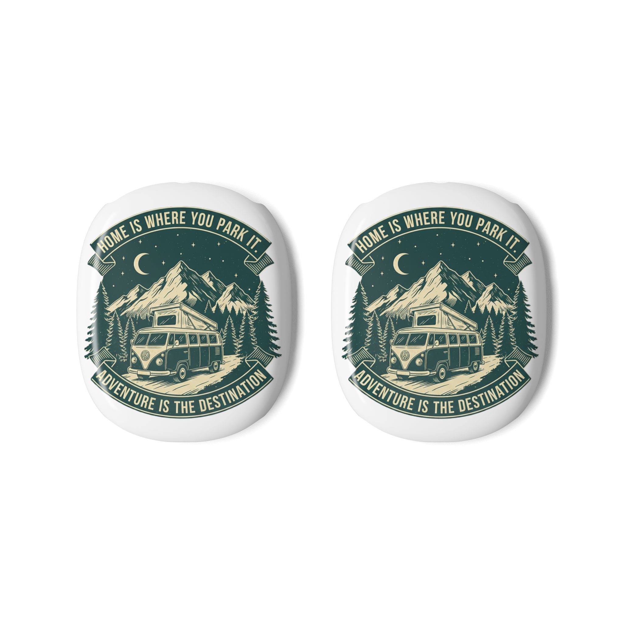 AirPod Max Case — "HOME IS WHERE YOU PARK IT-ADVENTURE IS THE DESTINATION" Mountain Van Travel Design