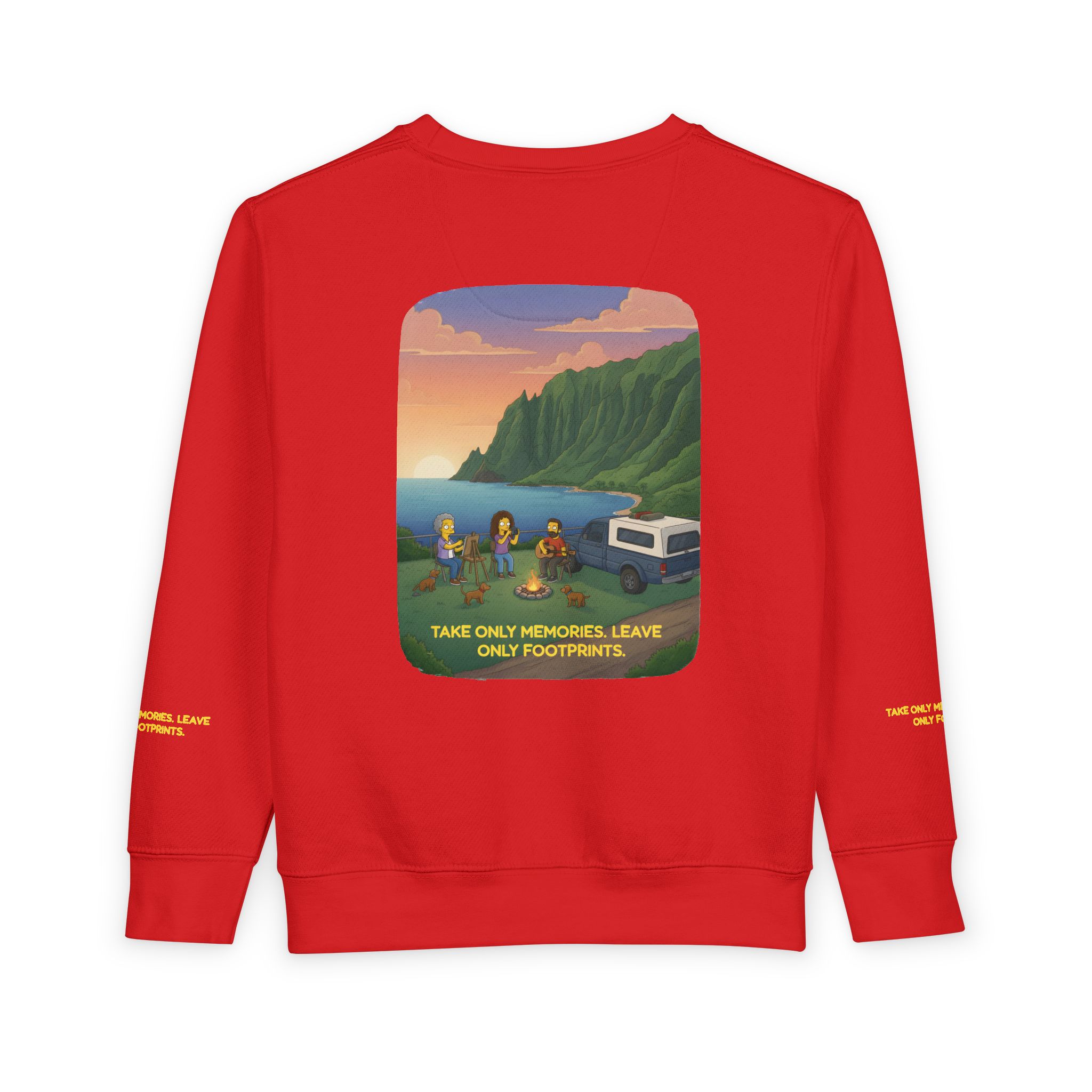 Toddler Sweatshirt - "Take Only Memories-Leave Only Footprints" (Design Sitcom-Line)