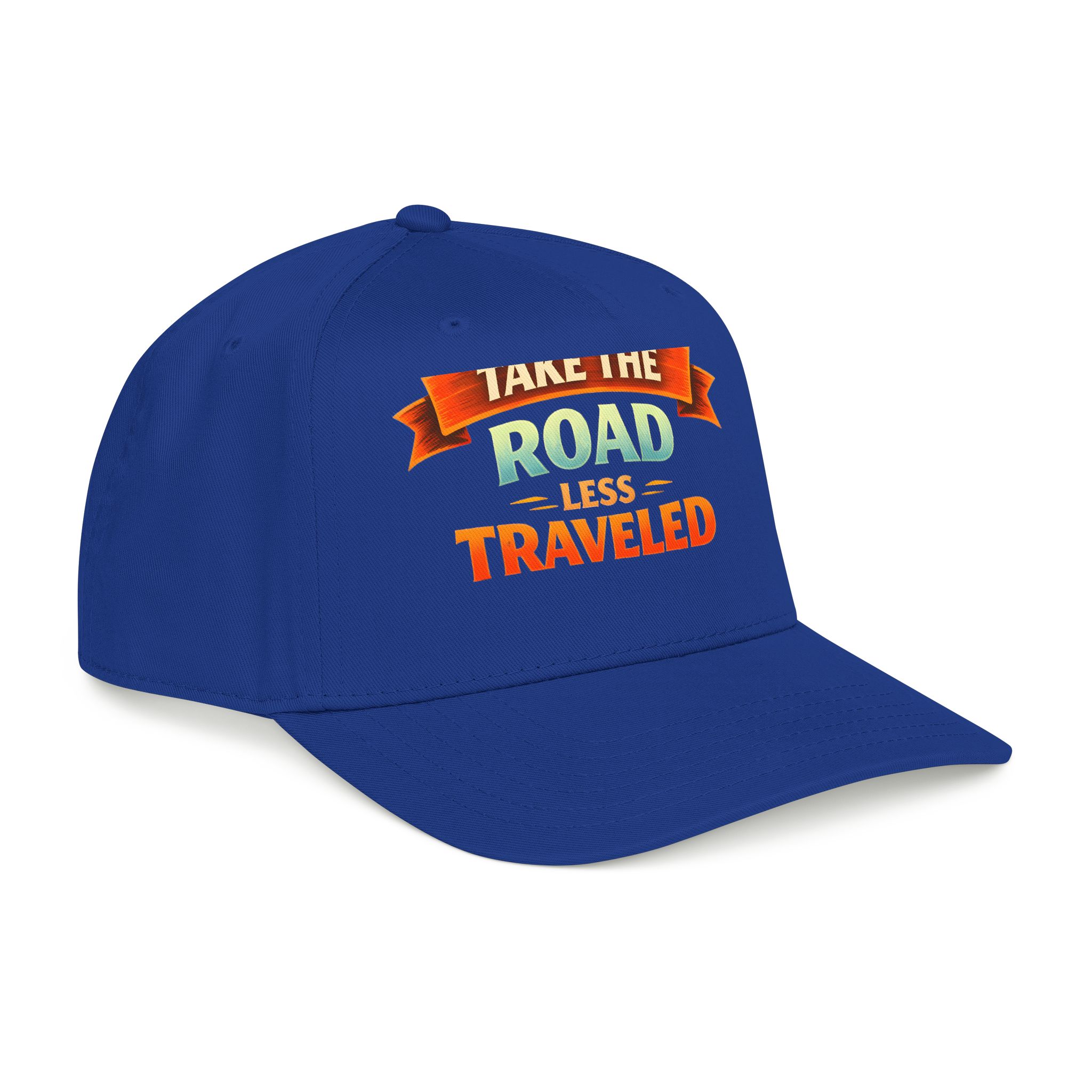 Baseball Cap - "Take The Road Less Traveled" Design Scenic-Line