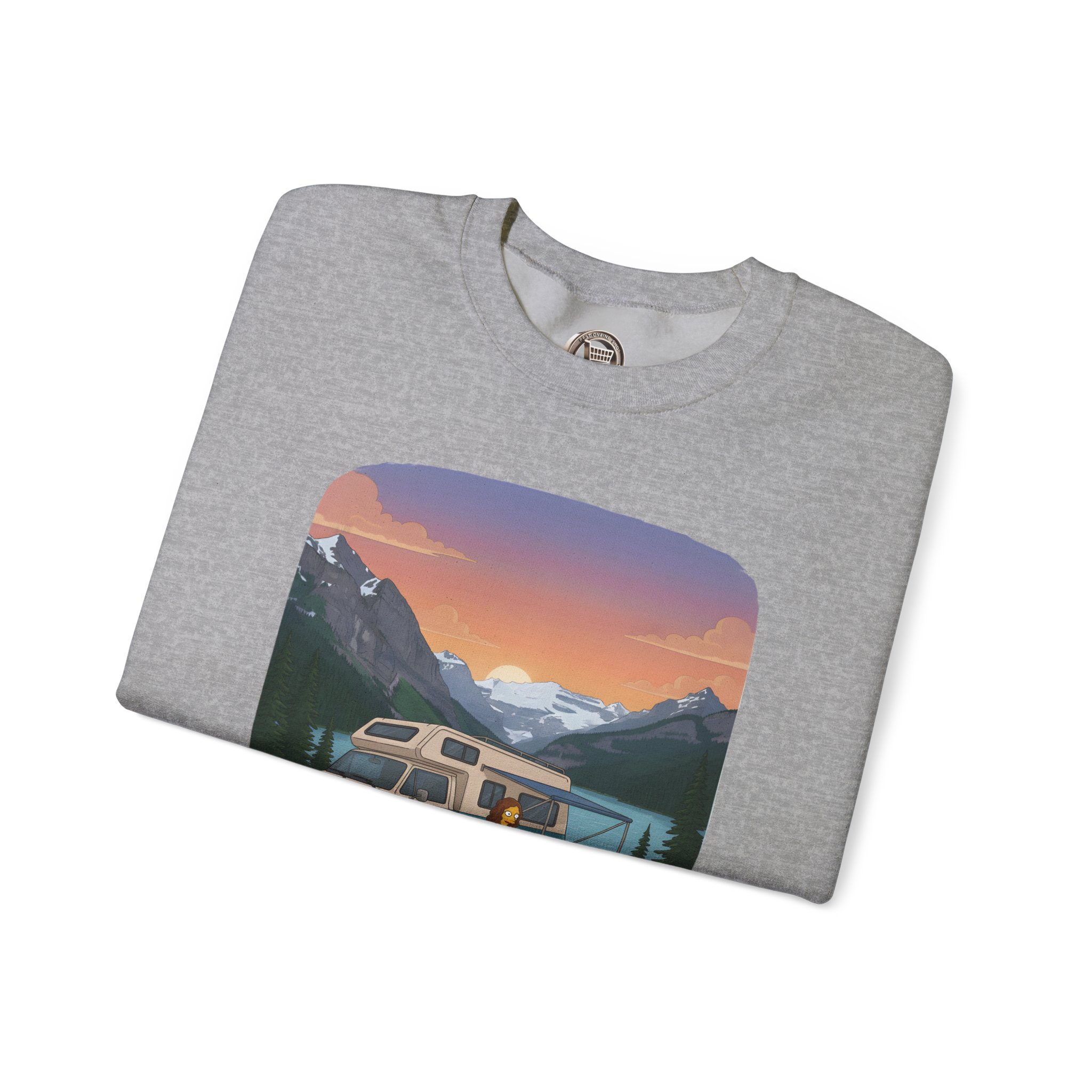Unisex Heavy Blend™ Crewneck Sweatshirt — "Hit The Road-Find Your Soul" Design Sitcom-Line