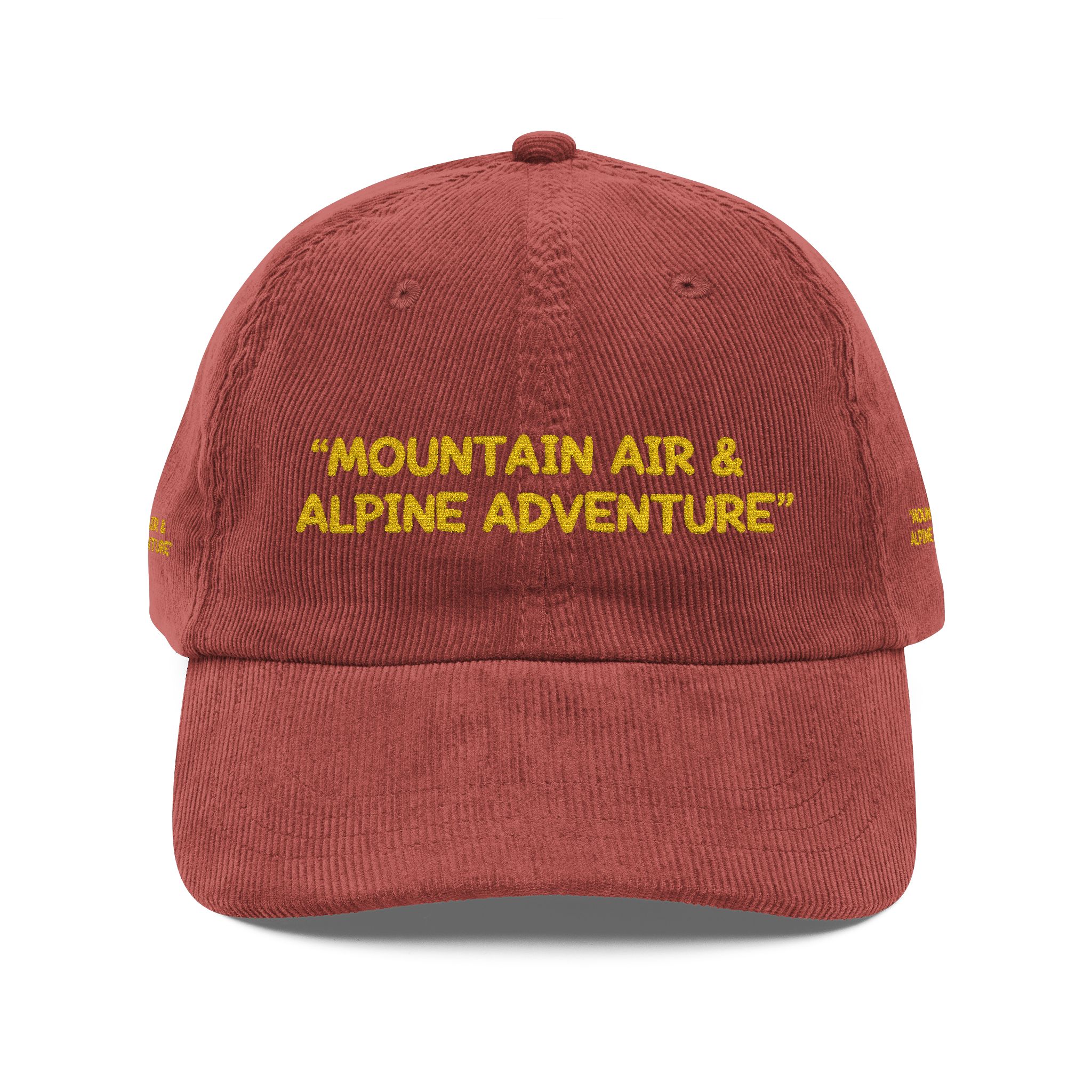 7784093803327533223_2048-1.jpeg Vintage Corduroy Cap (Embroidery) — "Mountain Air & Alpine Adventure" Embroidered Hat